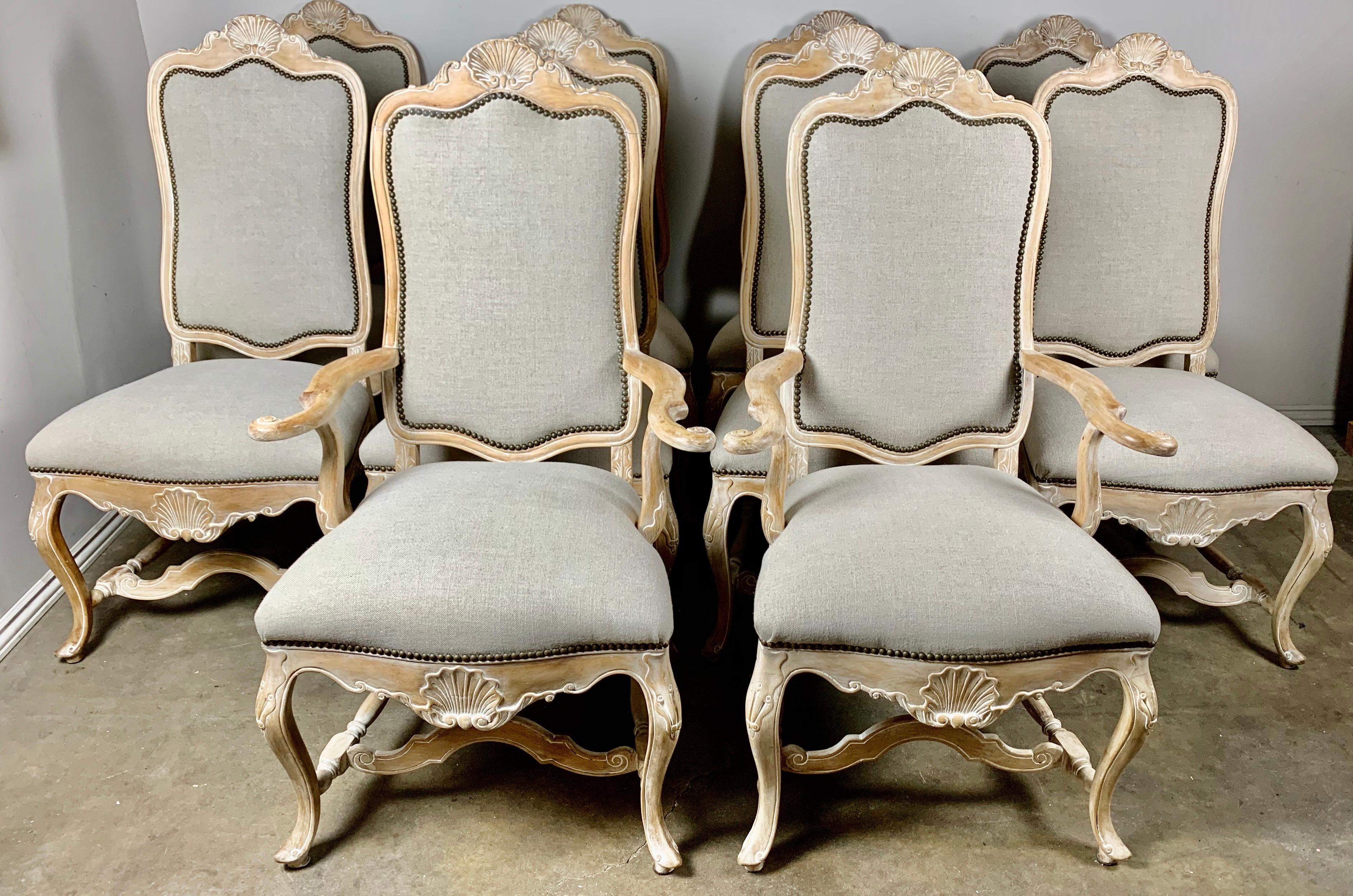 20th Century Set of Ten French Dining Chairs