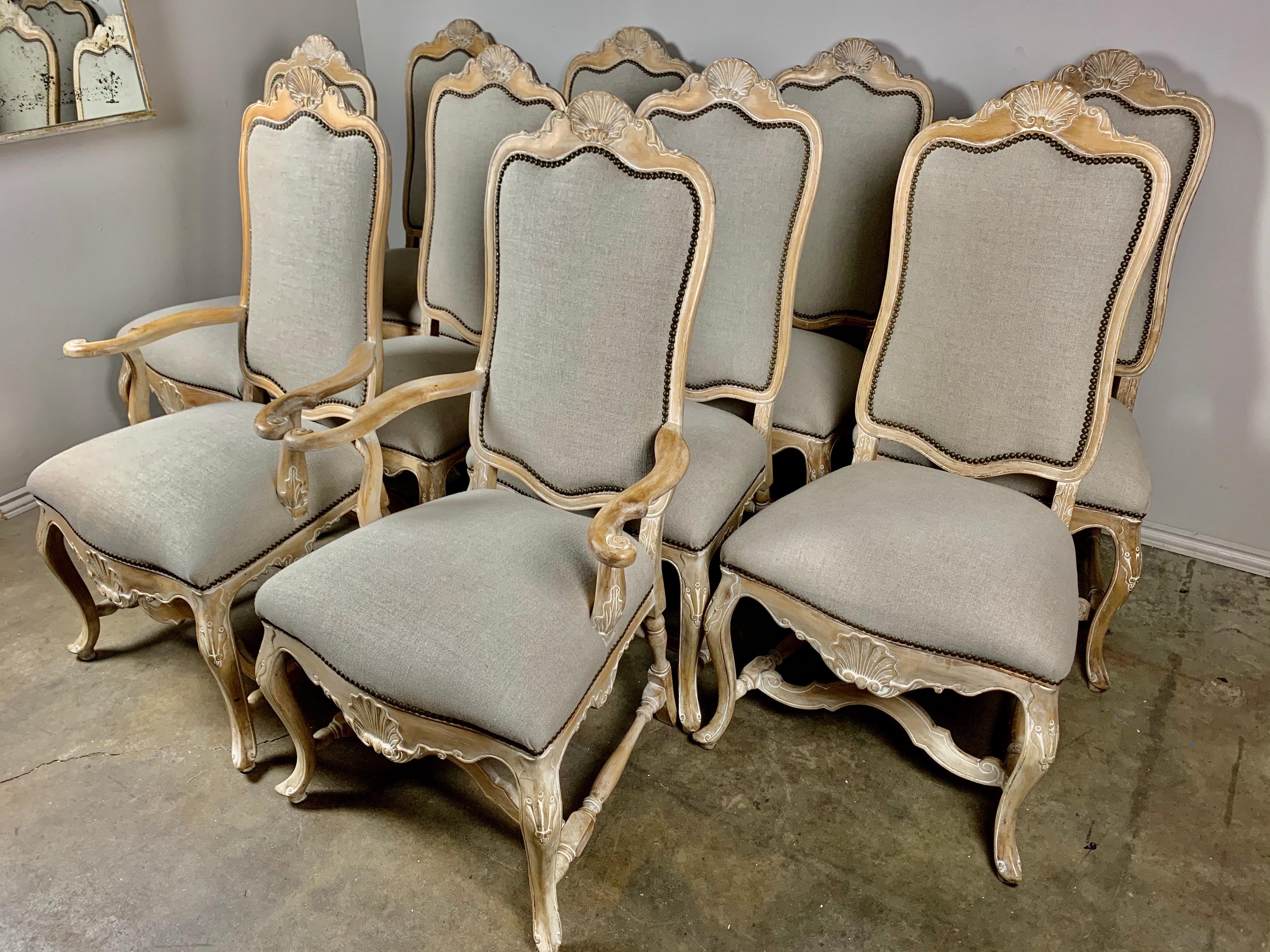 Set of Ten French Dining Chairs 4