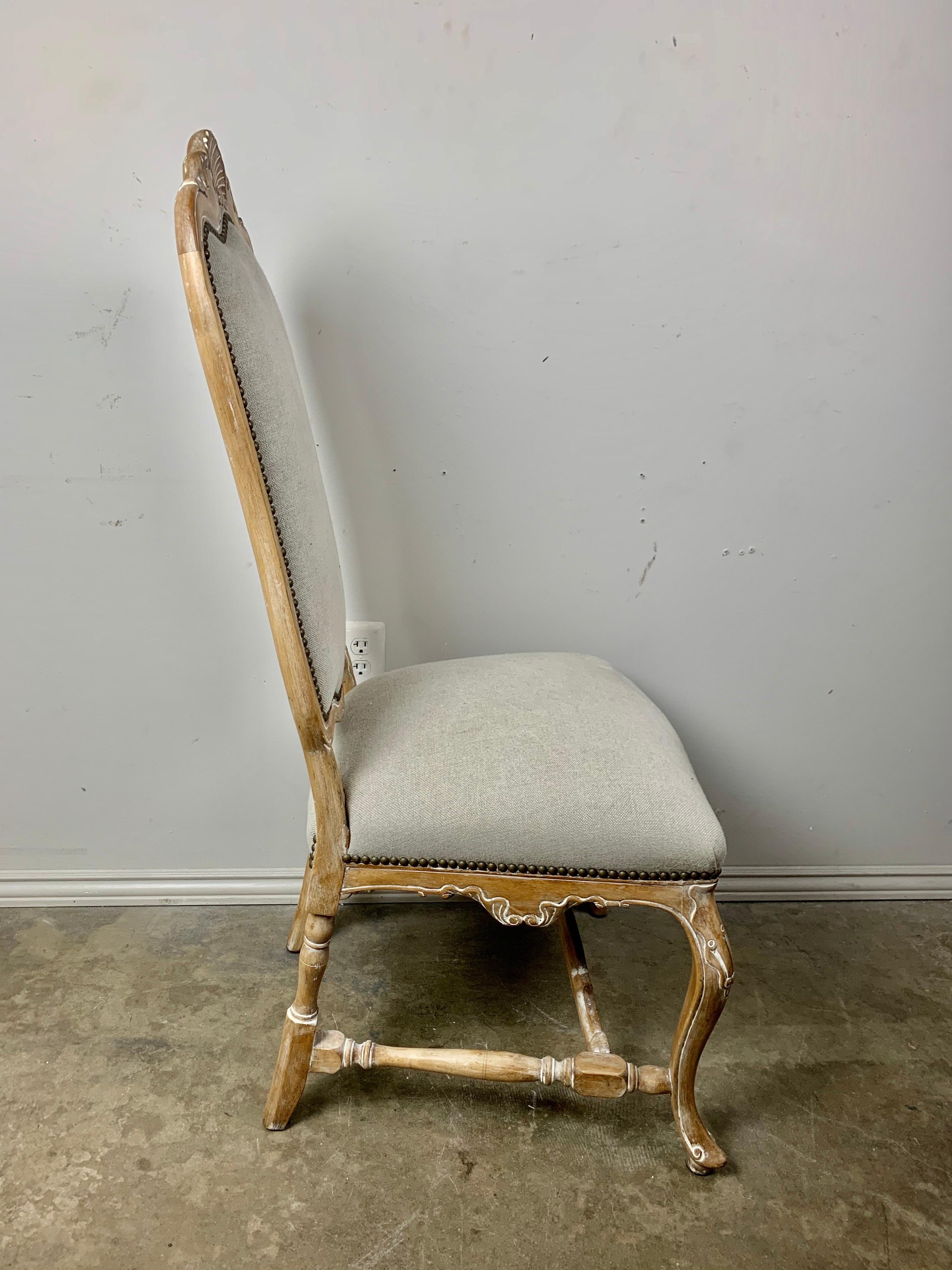 Walnut Set of Ten French Dining Chairs