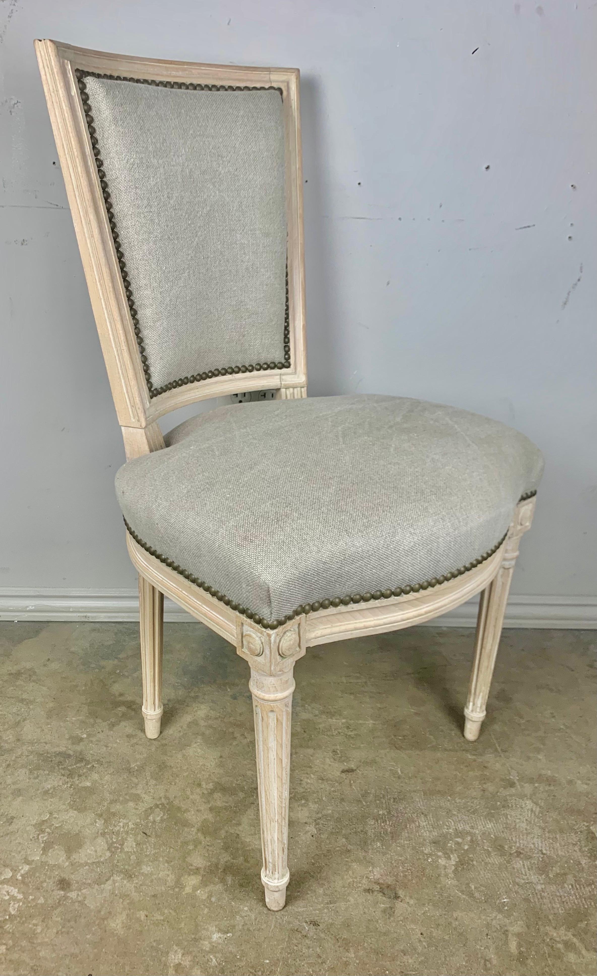 Set of Ten French Louis XVI Style Dining Chairs 4