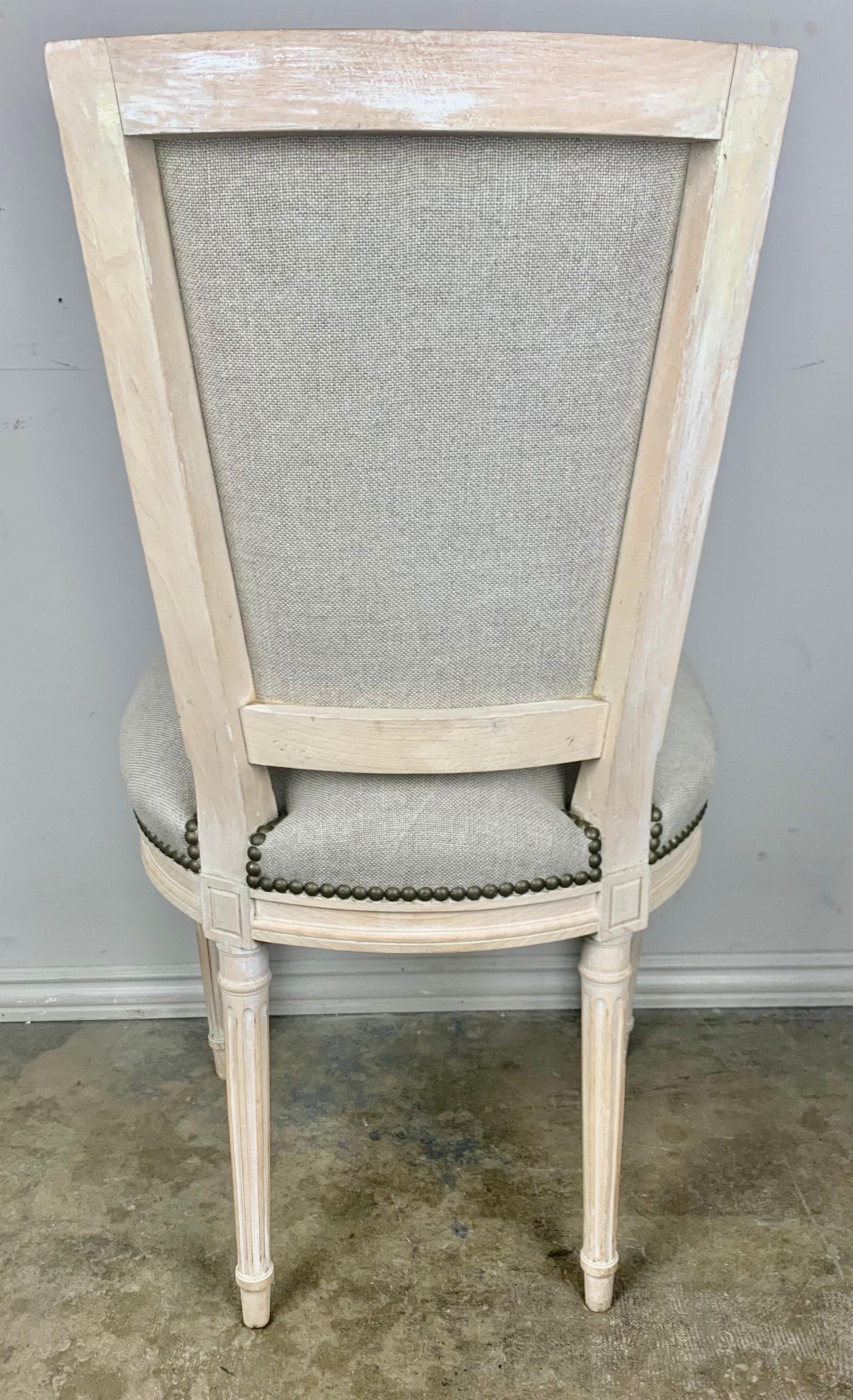 Set of Ten French Louis XVI Style Dining Chairs 9