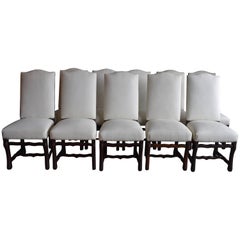 Set of Ten French Os de Mouton Dining Chairs