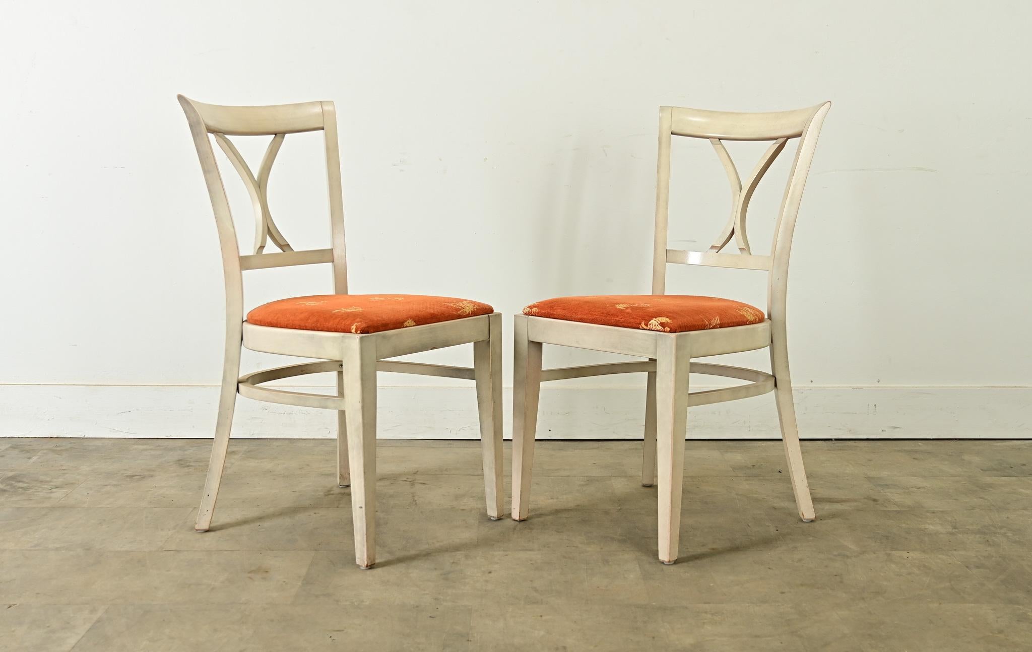 Set of Ten French Vintage Bistro Chairs For Sale 9