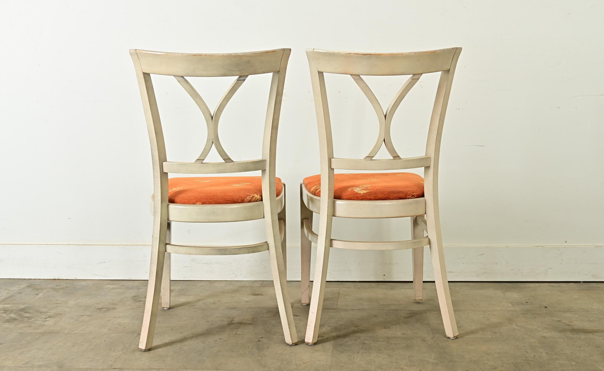 Set of Ten French Vintage Bistro Chairs For Sale 11
