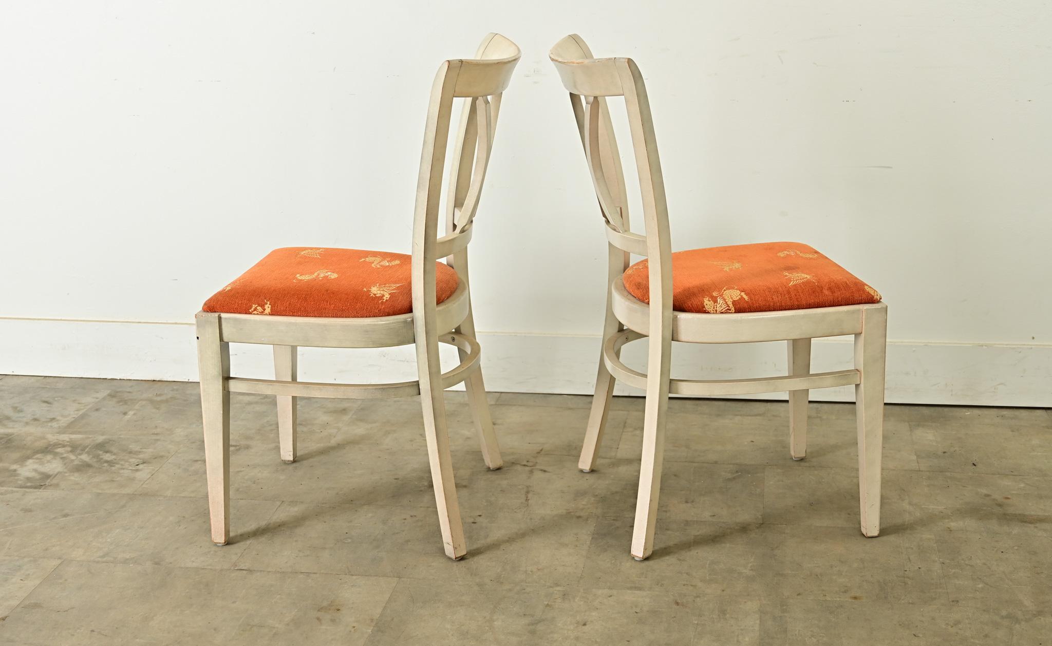Set of Ten French Vintage Bistro Chairs For Sale 12