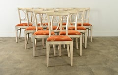 Set of Ten French Vintage Bistro Chairs