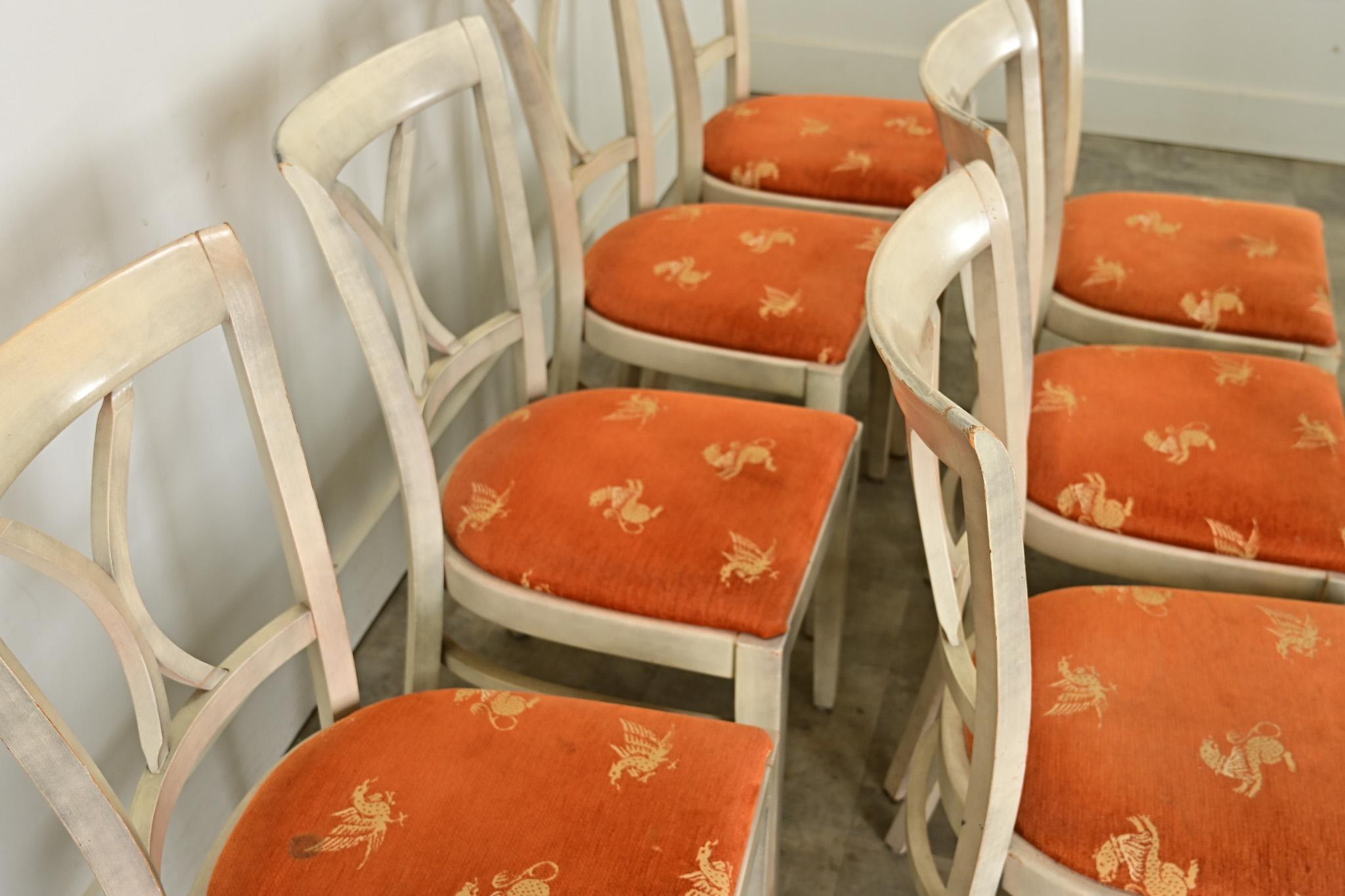 Set of Ten French Vintage Bistro Chairs For Sale 2