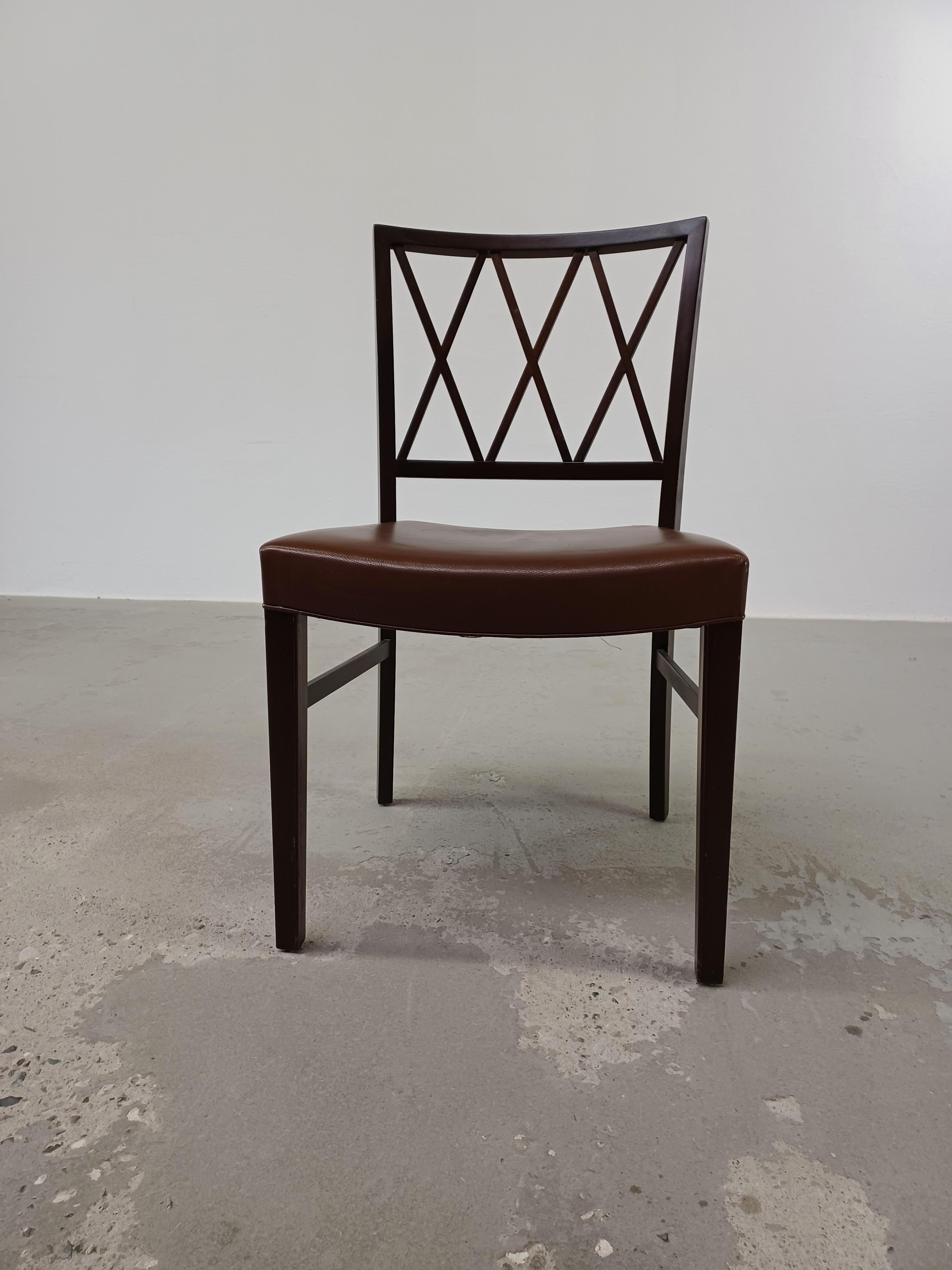 Ten Restored Danish Ole Wanscher Dining Chairs Custom Reupholstery Included For Sale 5