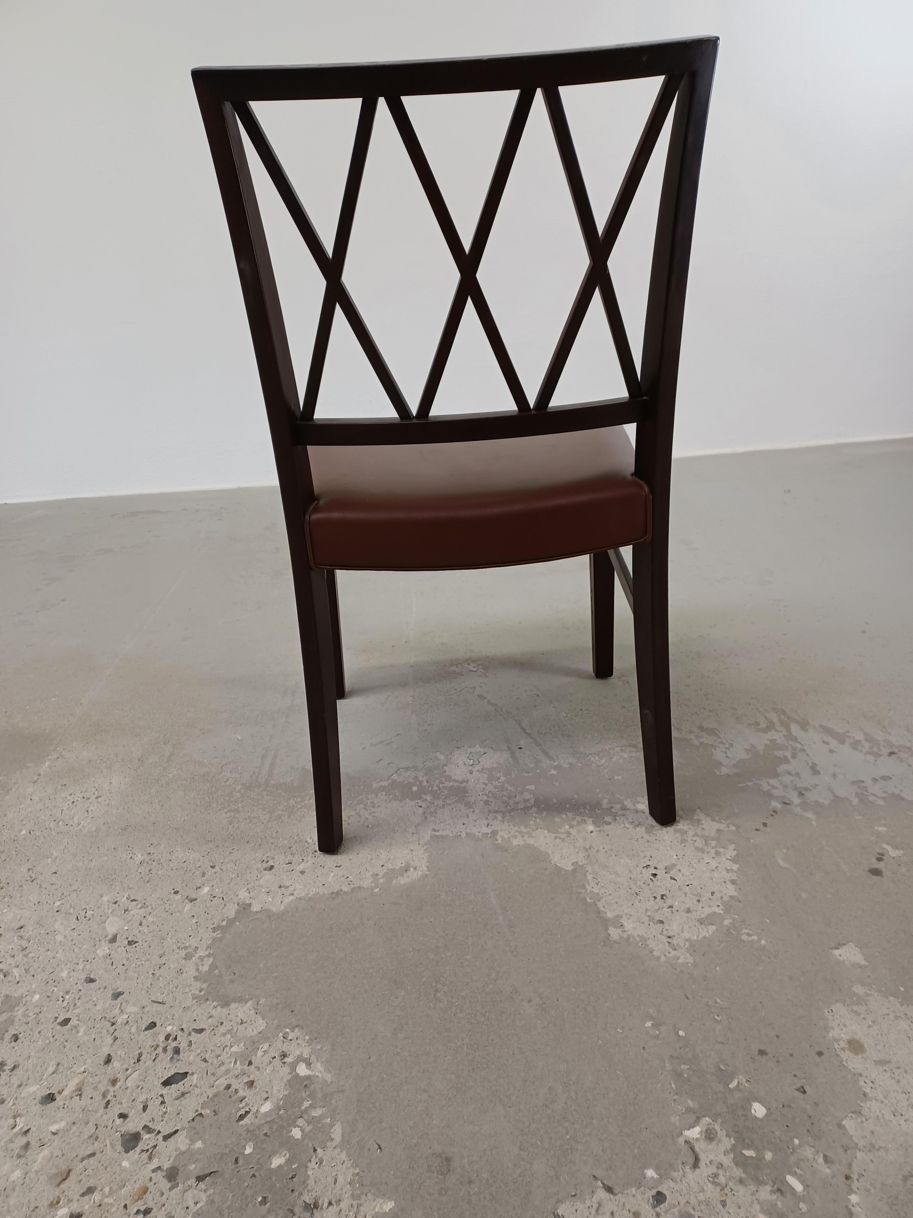 Ten Restored Danish Ole Wanscher Dining Chairs Custom Reupholstery Included For Sale 2