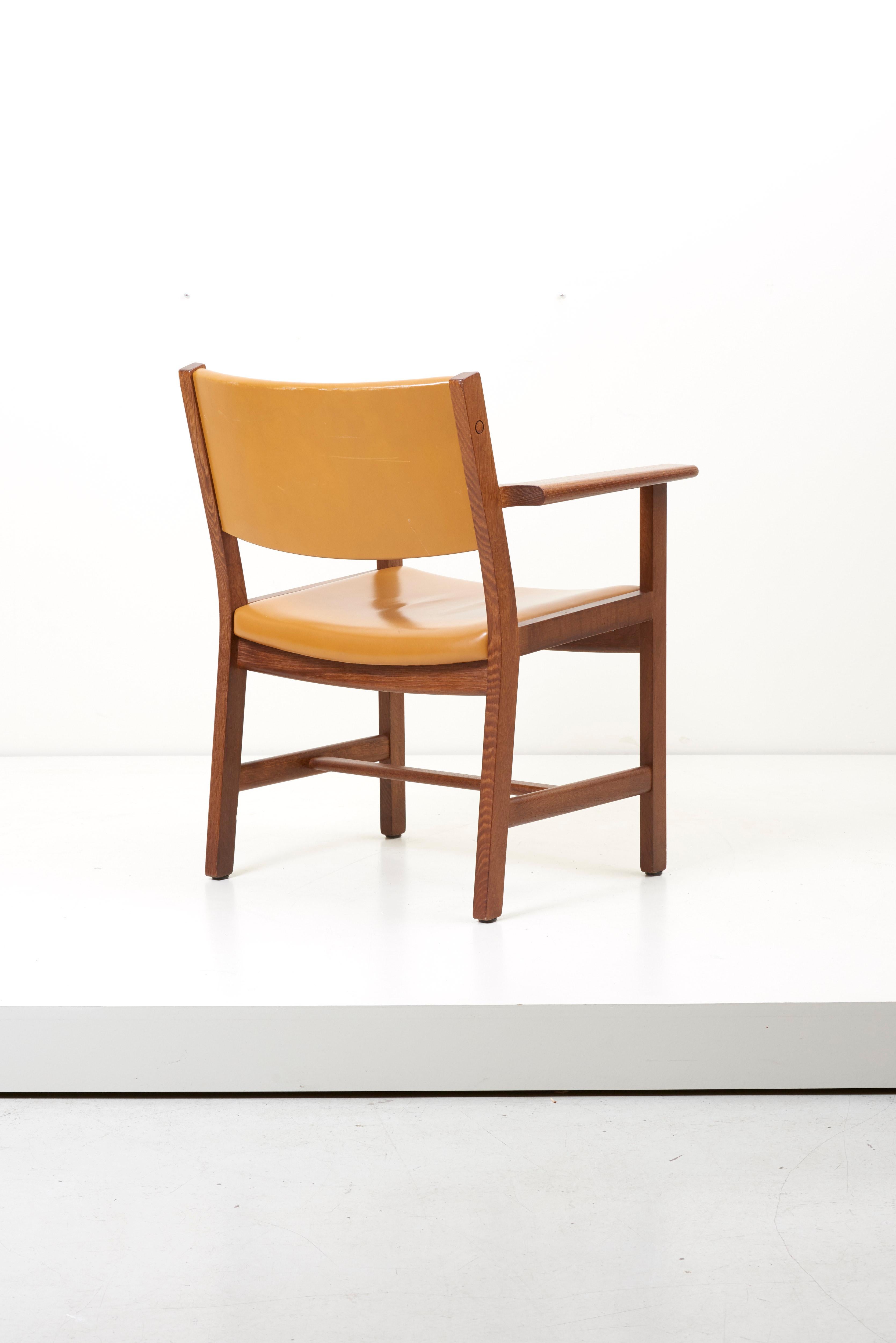 Set of Ten GE 1960s Armchairs in Leather by Hans Wegner for by GETAMA, Denmark 10