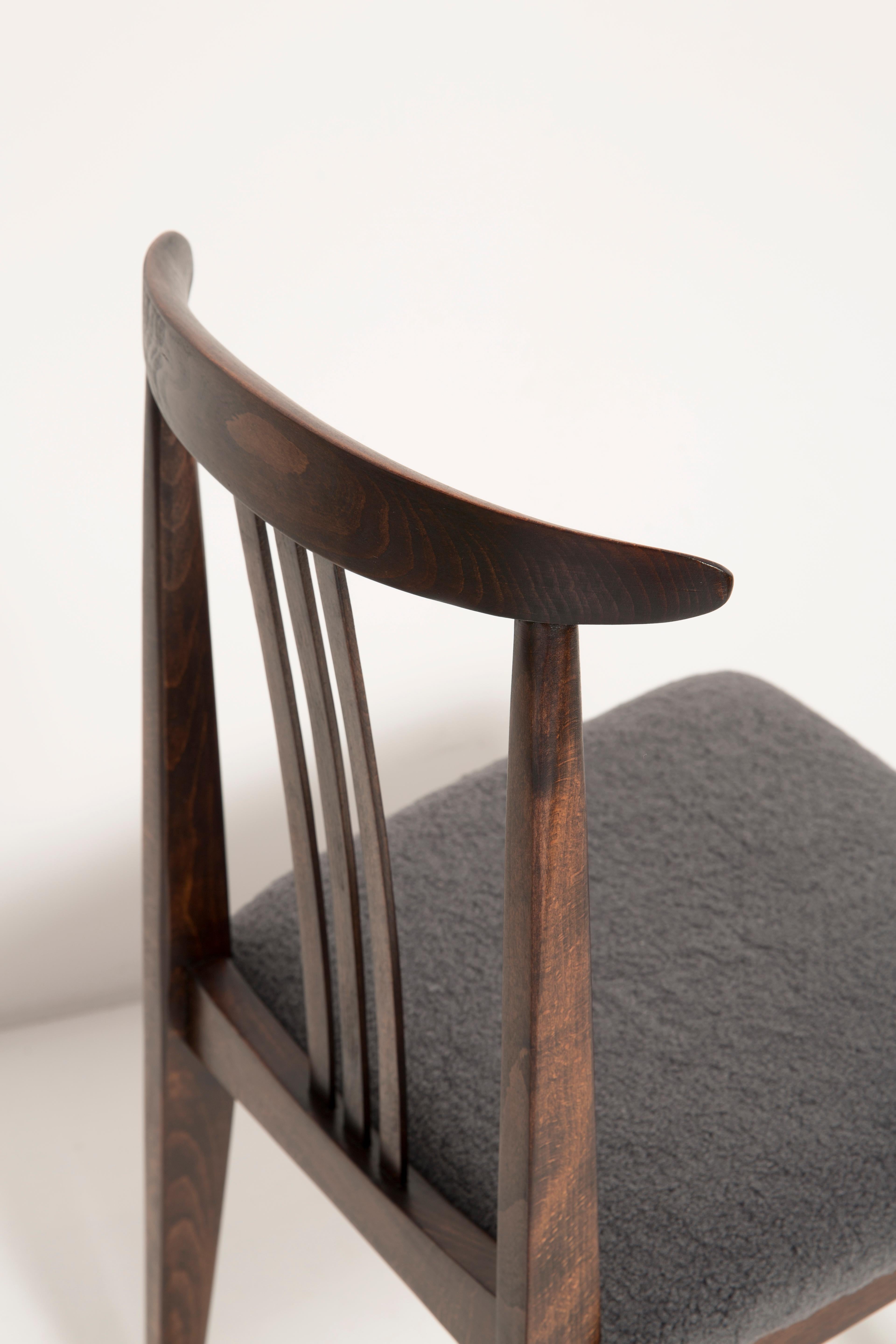 Ensemble de dix chaises en bouclier gris, Design/One, Europe, années 1960 en vente 5
