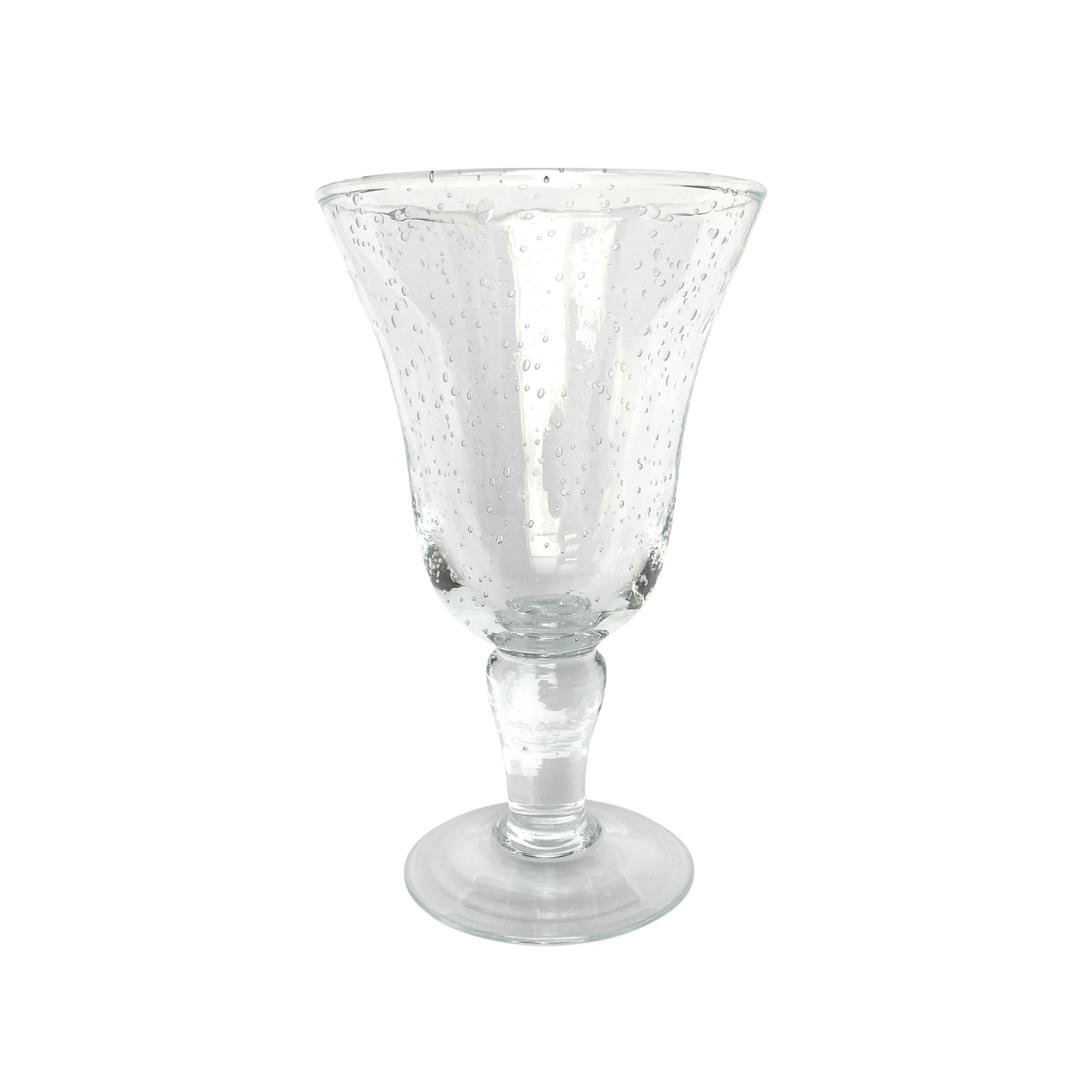 Mexican Set of Ten Hand Blown Wine Glasses