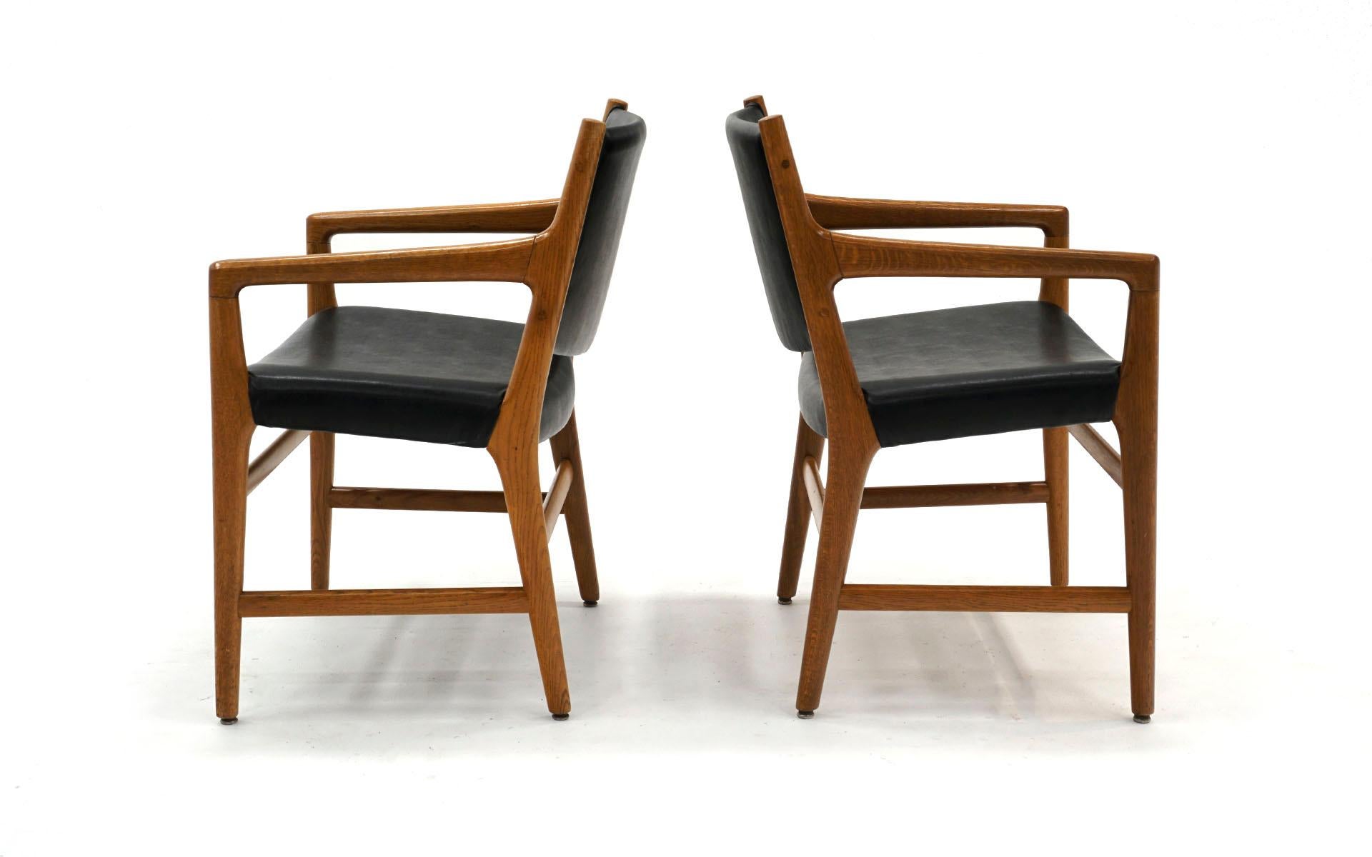 Italian Set of Ten Hans Wegner Armchair Dining Chairs for Johannes Hansen, Denmark, 1965