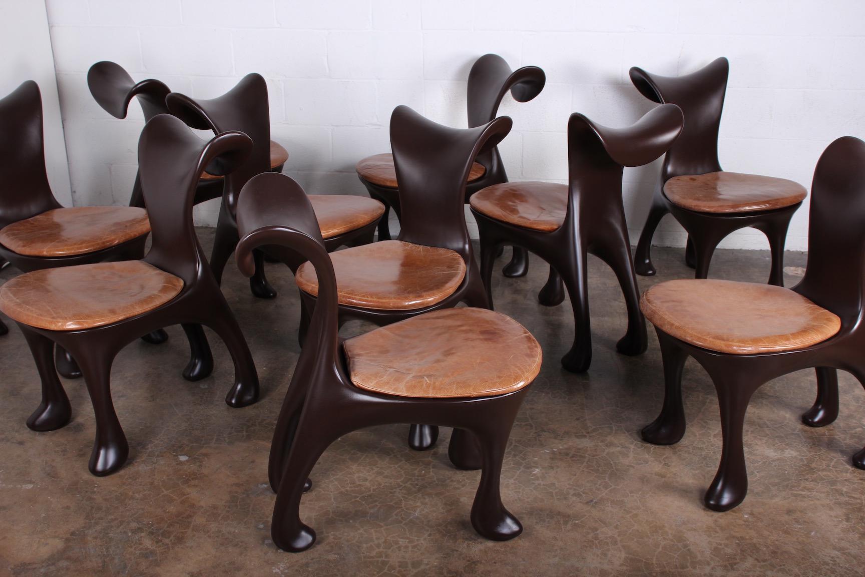 Set of Ten Hoodie Dining Chairs by Jordan Mozer 6