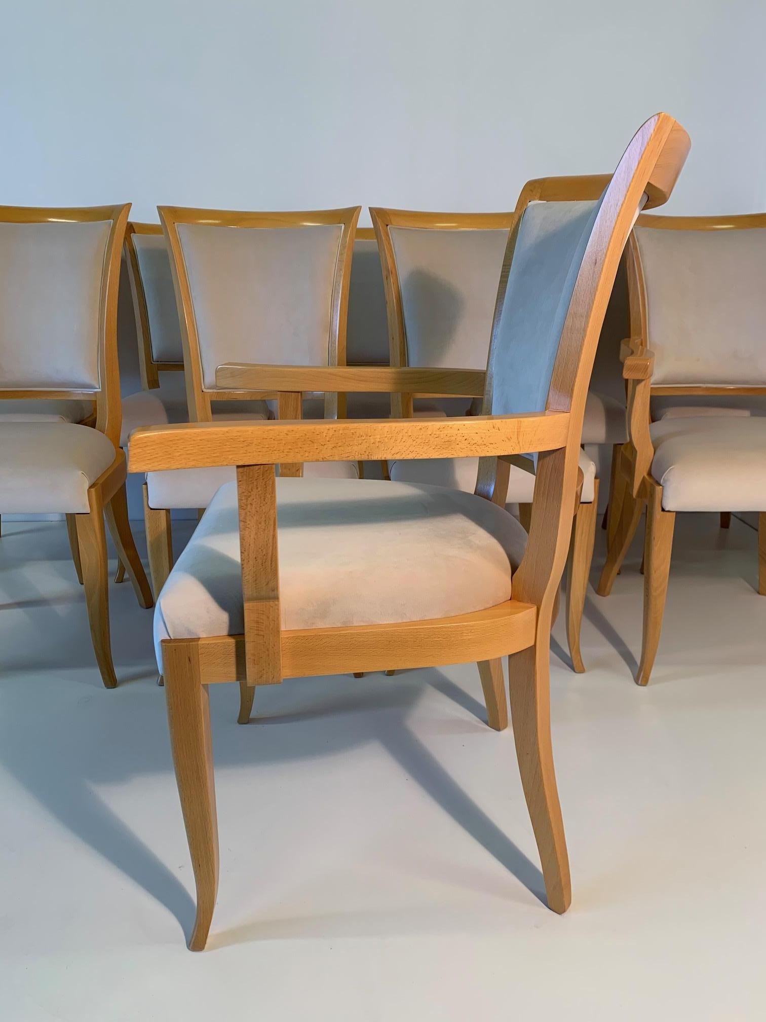 Set of Ten Italian Art Deco Chairs 5