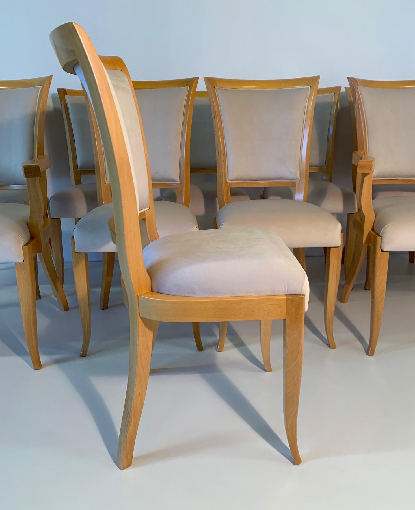 Set of Ten Italian Art Deco Chairs 1