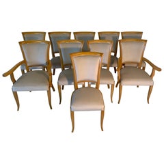 Set of Ten Italian Art Deco Chairs