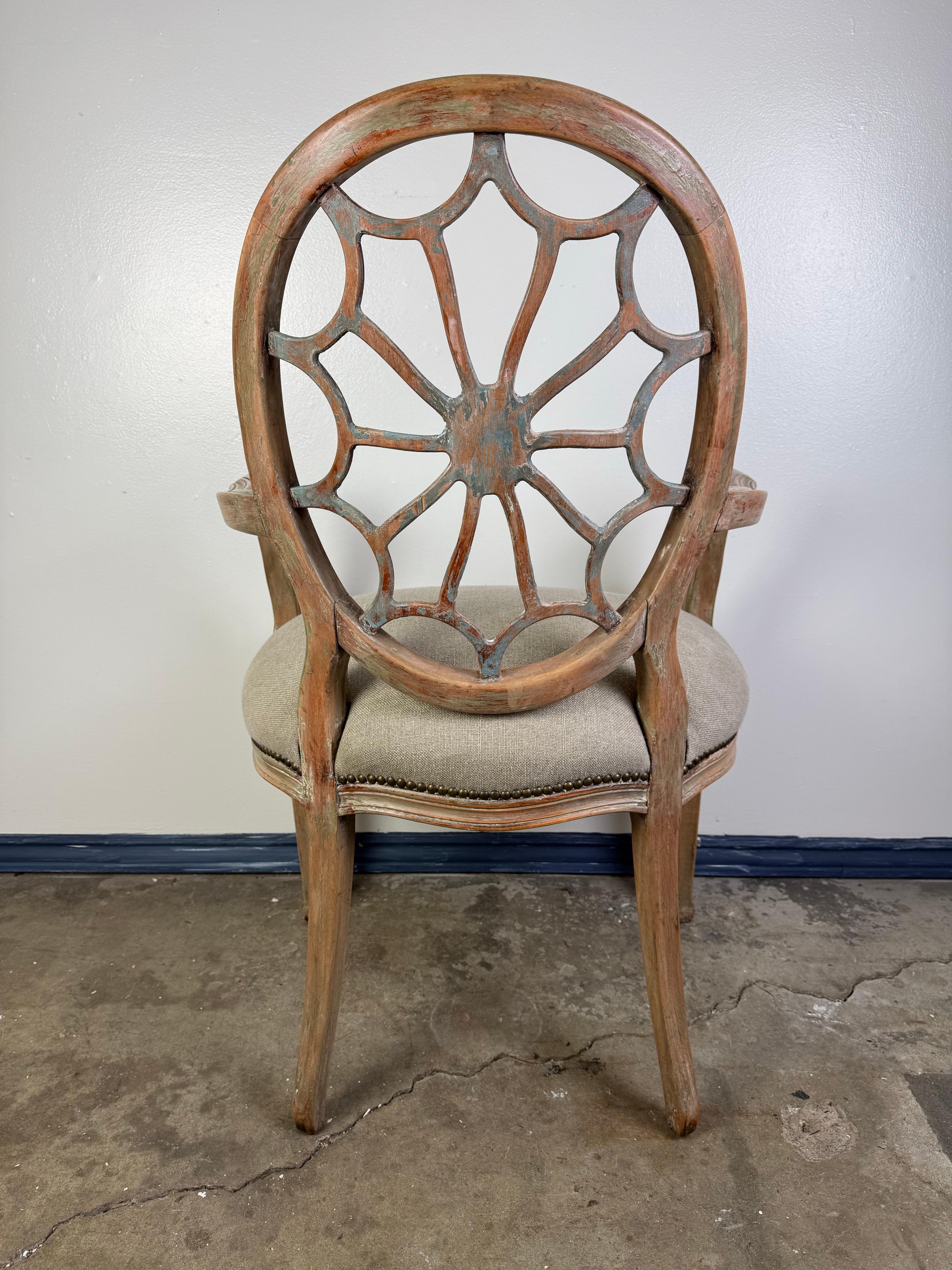 Ensemble de dix chaises de salle à manger italiennes en vente 7