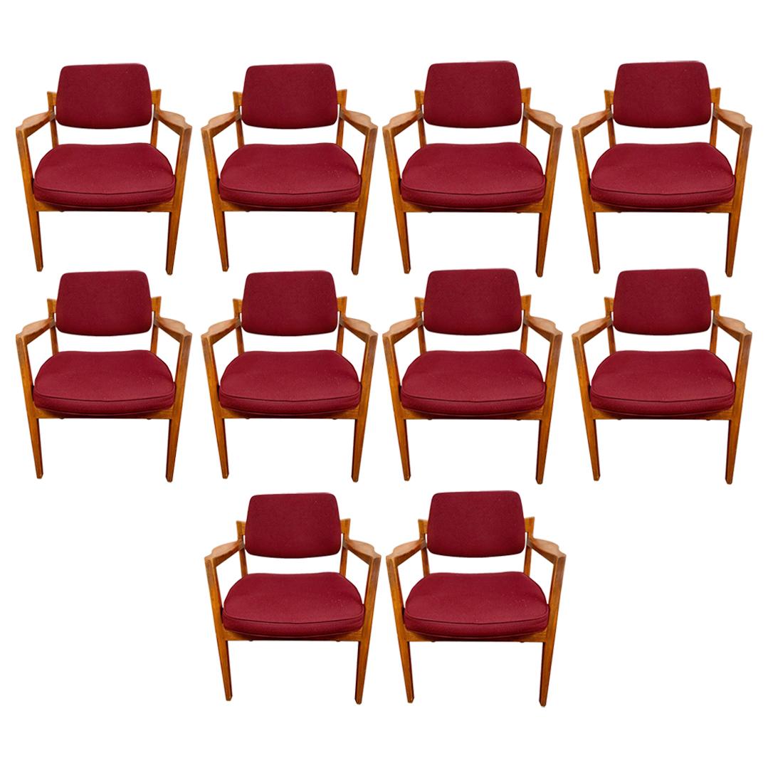 Set of Ten Jens Risom for Avon Corporation Armchairs Chairs