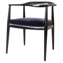 Set di dieci poltrone Florida laccate di nero José Espinho, Portogallo, 1961