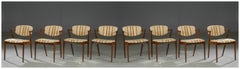 Set of Ten Kai Kristiansen Model 42 Rosewood Dining Chairs for Schou Andersen