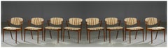 Set of Ten Kai Kristiansen Model 42 Rosewood Dining Chairs for Schou Andersen