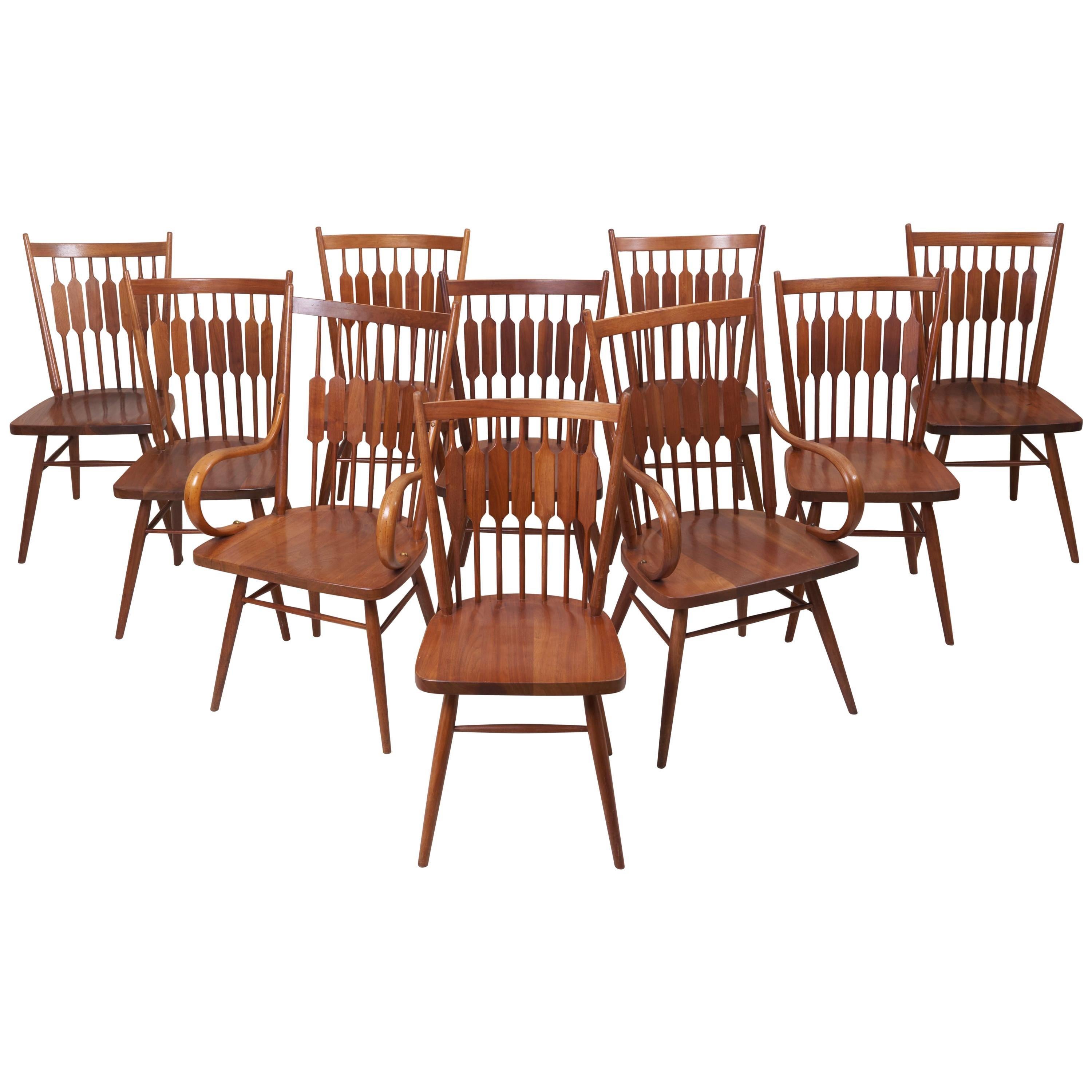 Set of Ten Kipp Stewart for Drexel "Centennial" Chairs