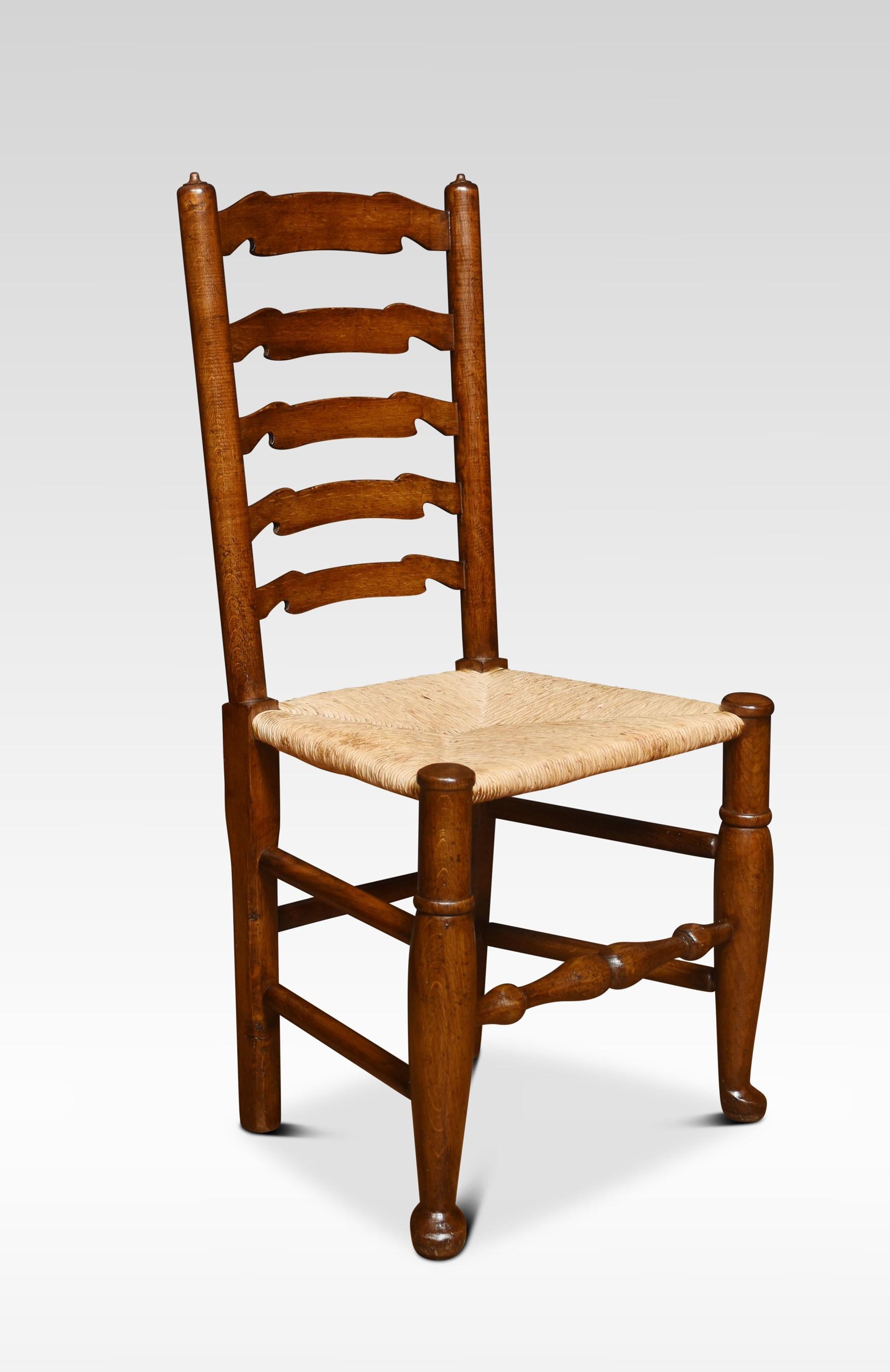 Set of Ten Ladder Back Dining Chairs In Good Condition In Cheshire, GB