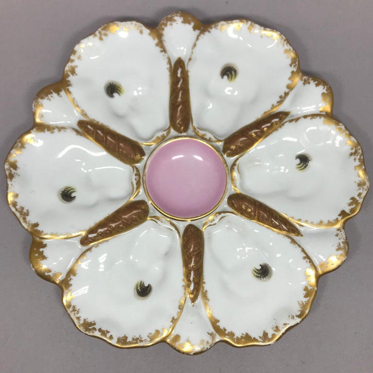Set of Ten Limoges Oyster Plates at 1stDibs