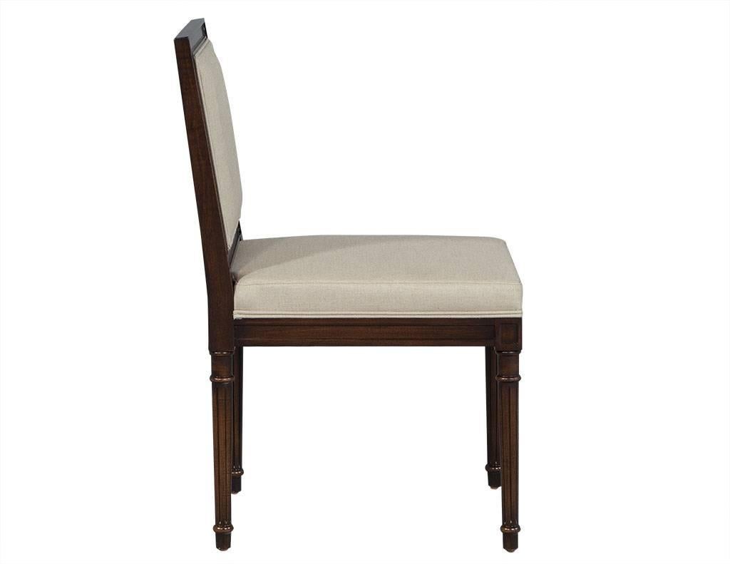 square back louis chair