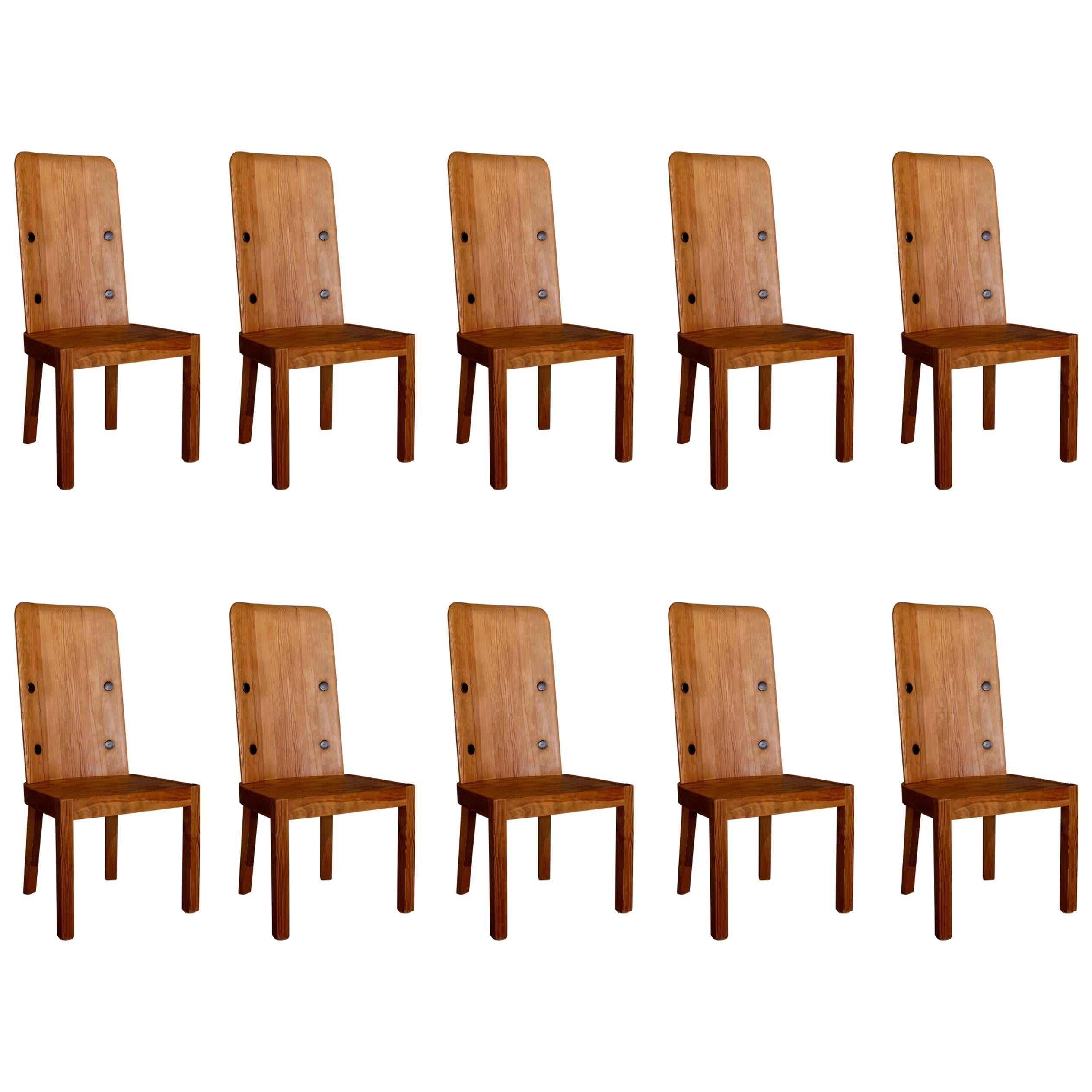 Set of Ten "Lovö" Chairs by Axel Einar-Hjorth, 1930s