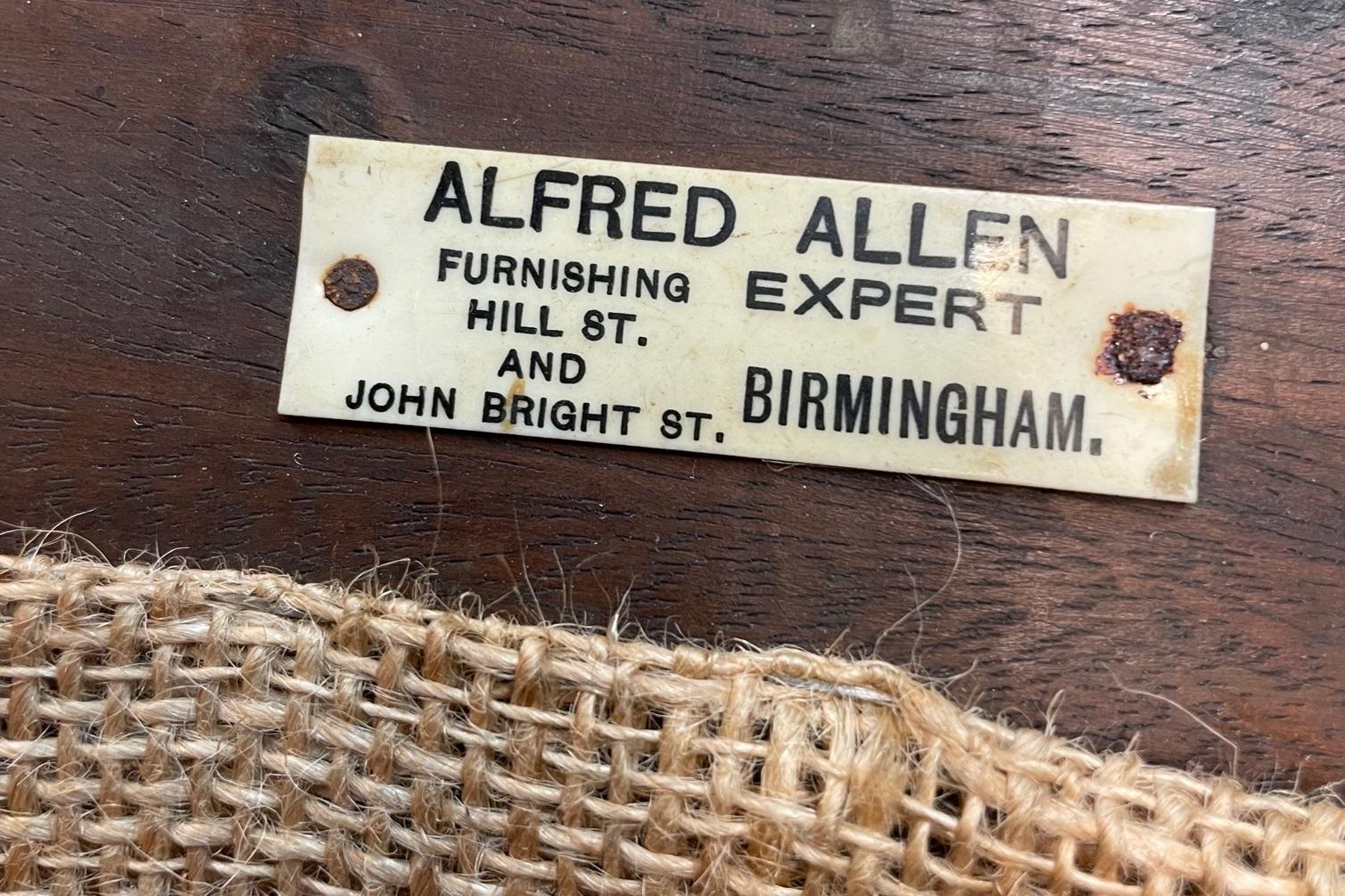 Satz von zehn Mahagoni-Sesseln von Alfred Allen aus Birmingham im Angebot 8
