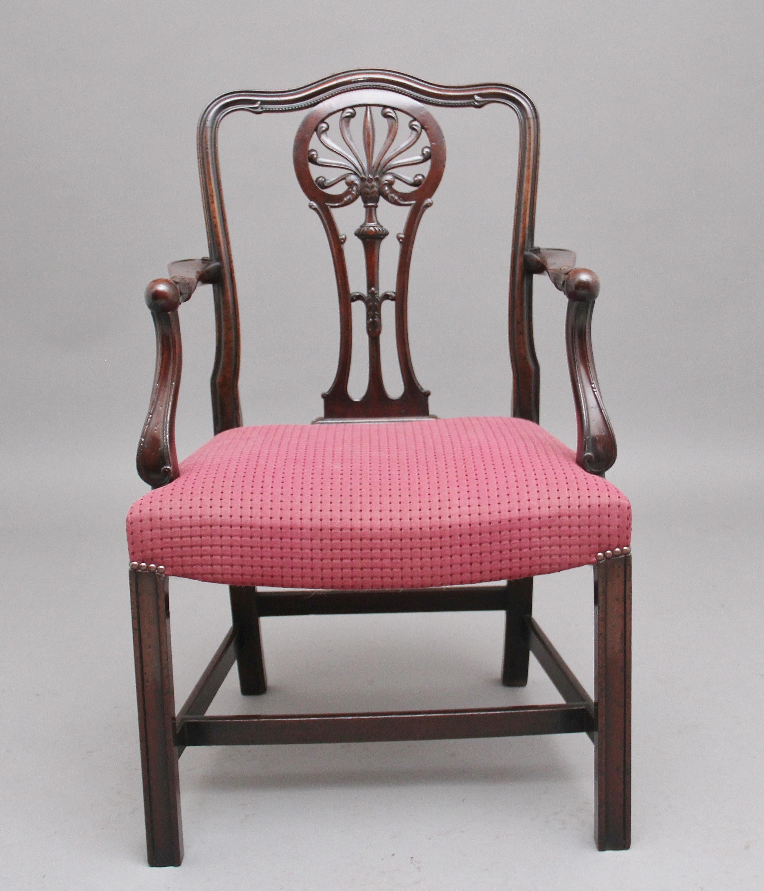 Early 20th Century Set of Ten Mahogany Armchairs by Alfred Allen of Birmingham For Sale