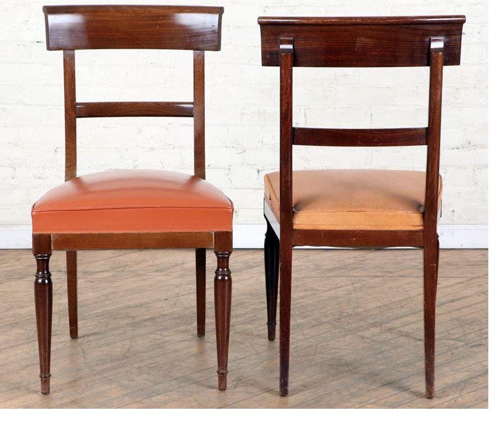 Set of Ten Mahogany Regency Style Dining Chairs, c.1920 In Fair Condition In Locust Valley, NY