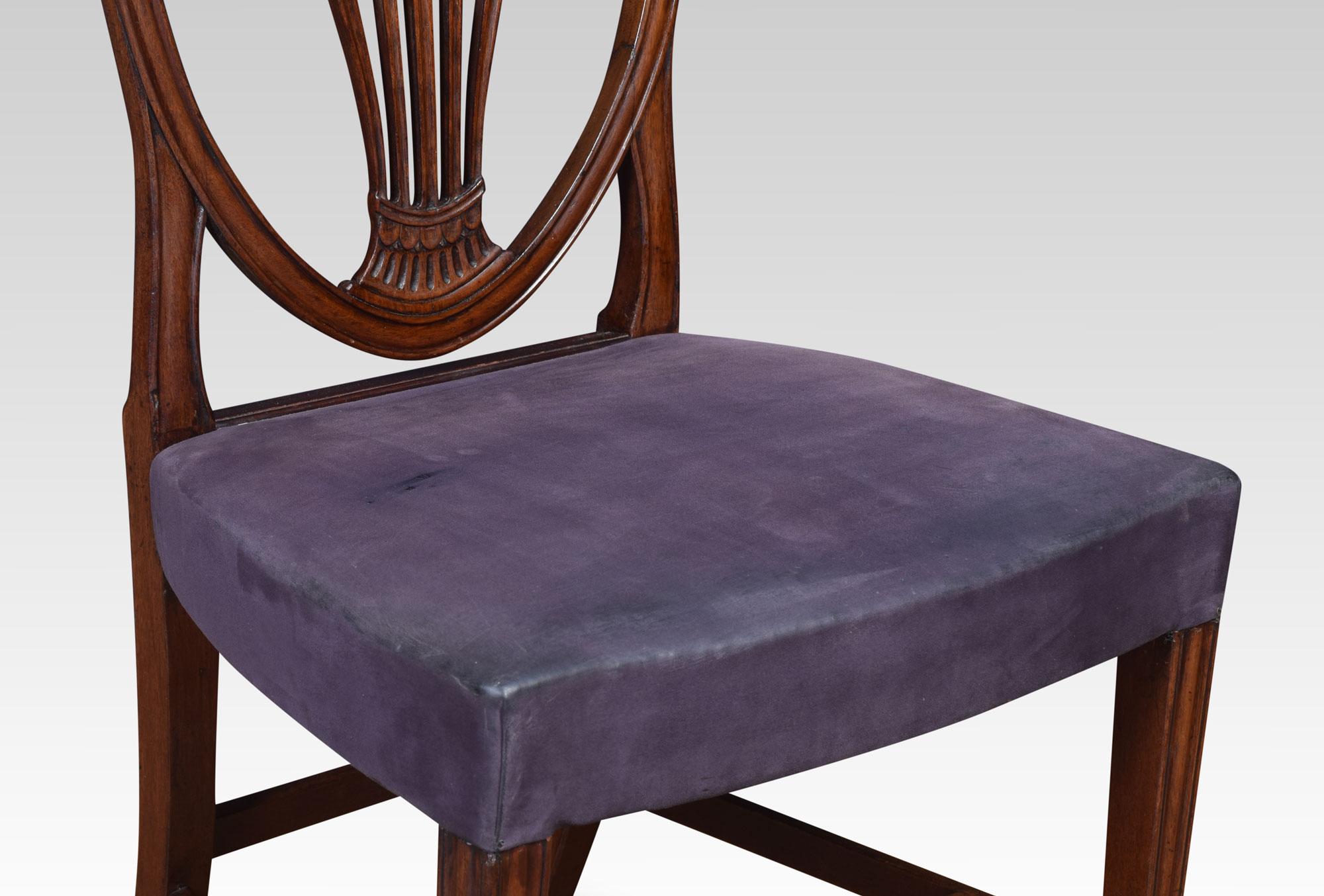 20th Century Set of Ten Mahogany Shield Back Dining Chairs