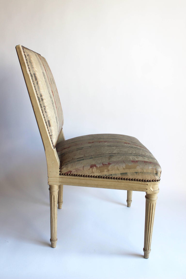 Beautiful Set Of Ten Painted And Upholstered Maison Jansen Dining Room Chairs Ample Seats Beautiful Set Of Ten Painted And Upholstered Maison Jansen Dining Room Chairs Ample Seats