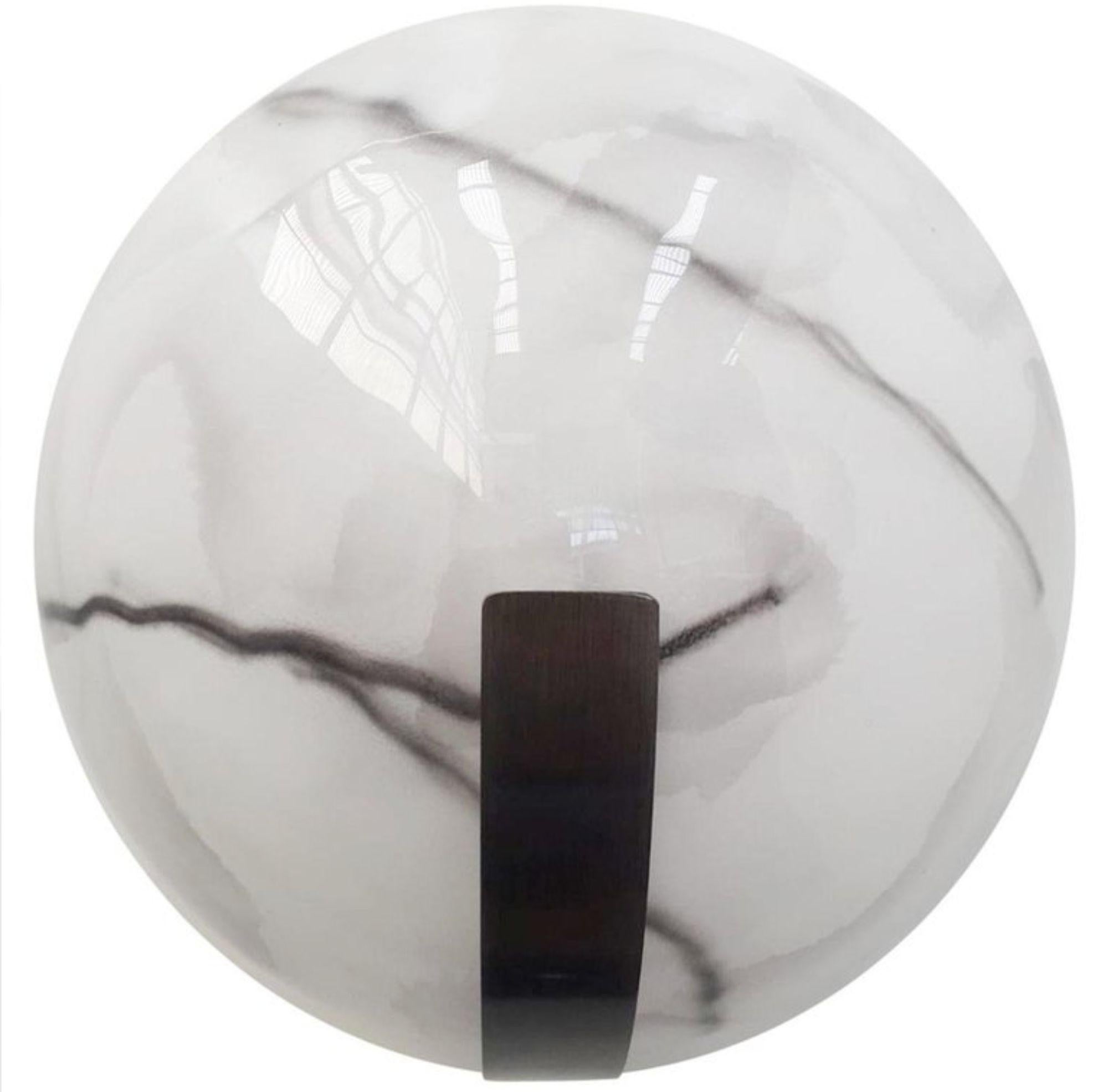 Satz von zehn marmorierten Murano-Glas-Halbmond-Kerzen. Italien, 1970er Jahre. (Italienisch) im Angebot