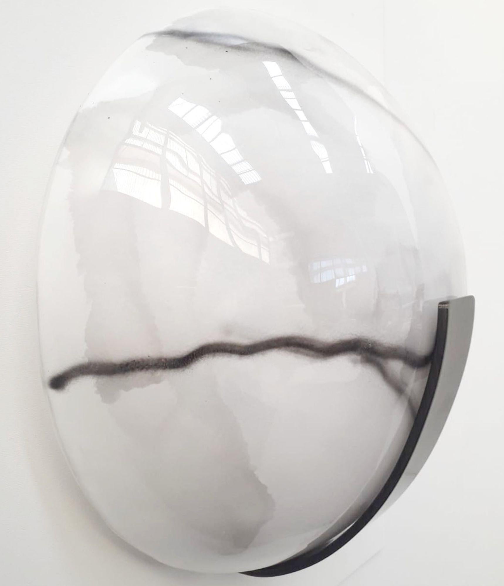 Satz von zehn marmorierten Murano-Glas-Halbmond-Kerzen. Italien, 1970er Jahre. (Ende des 20. Jahrhunderts) im Angebot