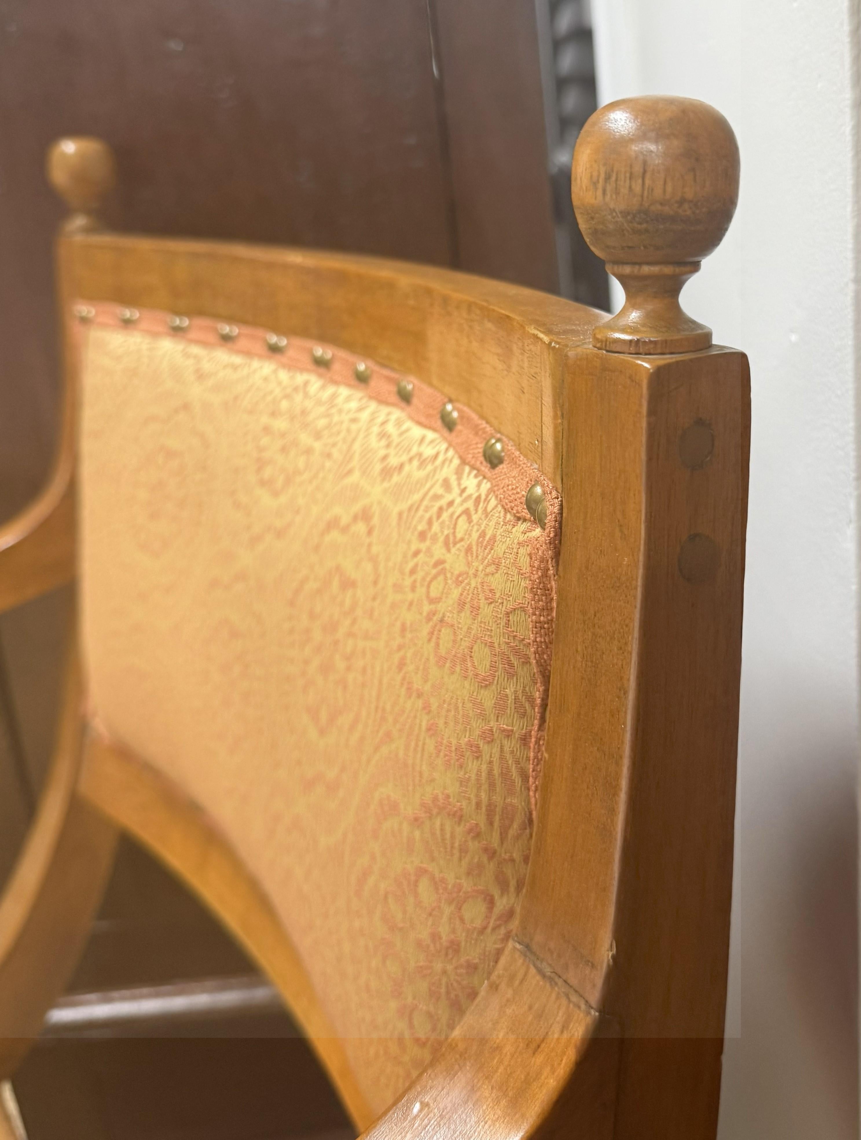Set of Ten Mid-19th Century Danish Upholstered Birch Armchairs For Sale 3
