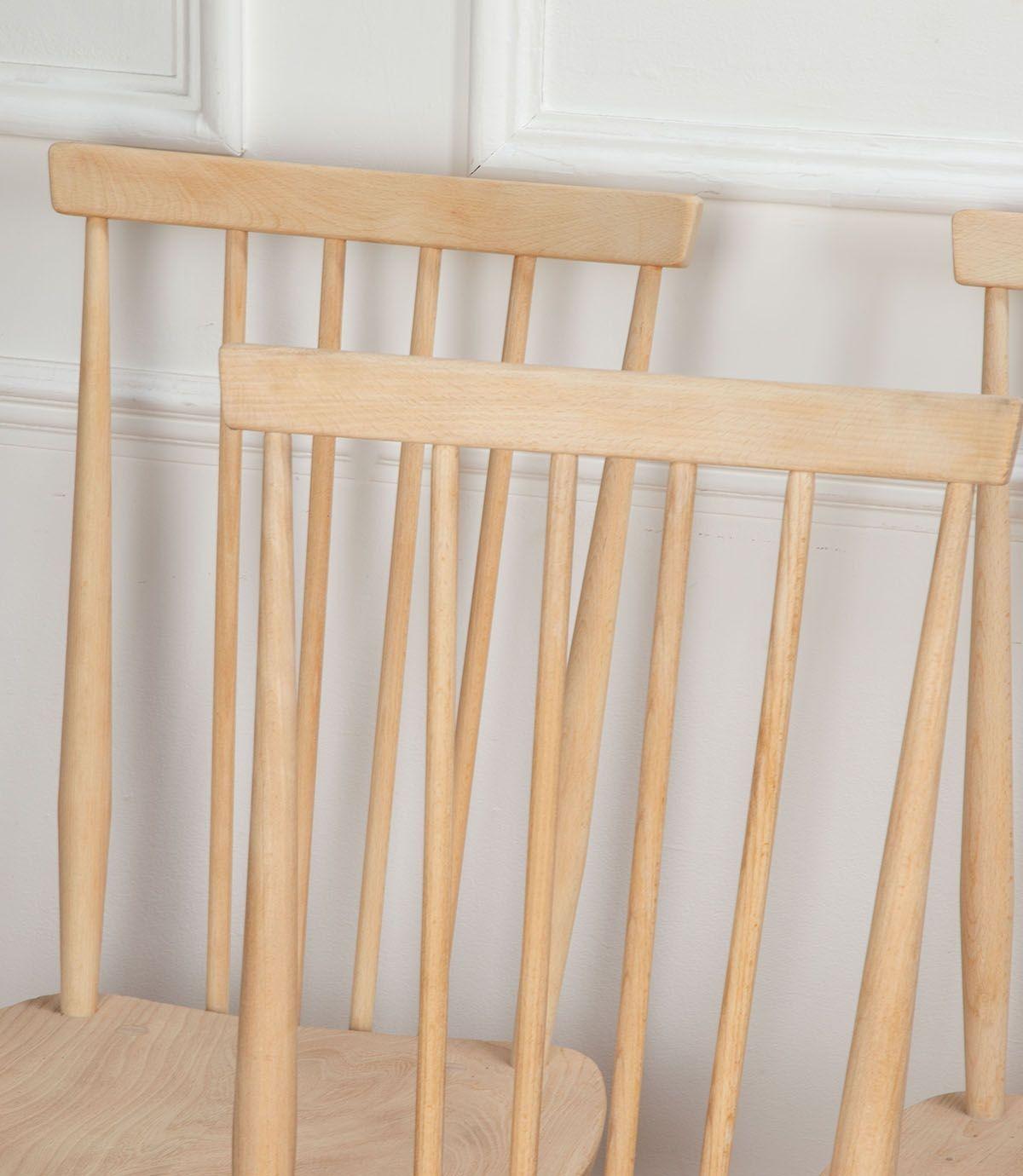 Set di dieci sedie da pranzo Ercol 608 di metà secolo in olmo sbiancato in vendita 1
