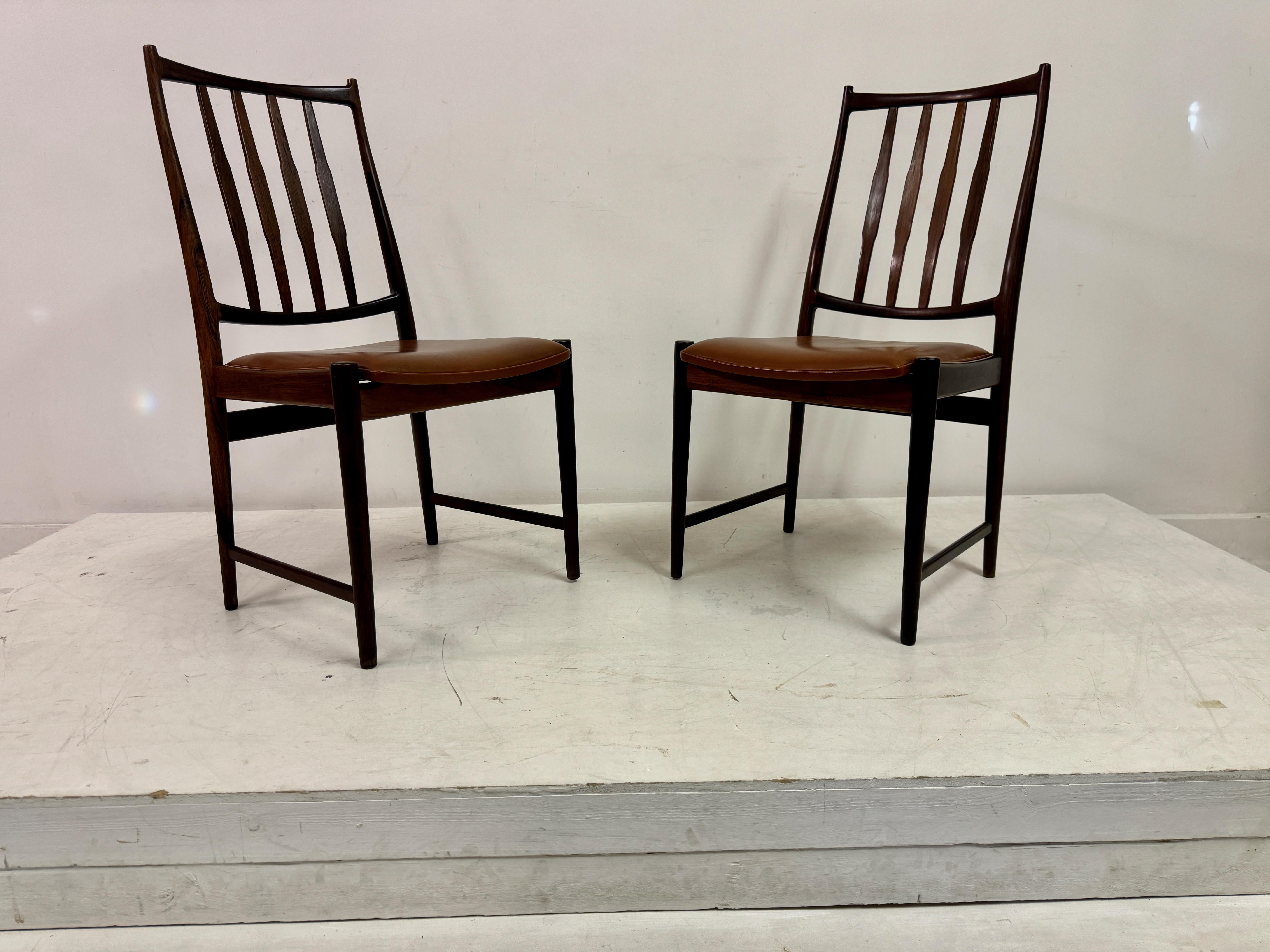 Set of Ten Mid Century Scandinavian Dining Chairs by Torbjørn Afdal for Bruksbo For Sale 11