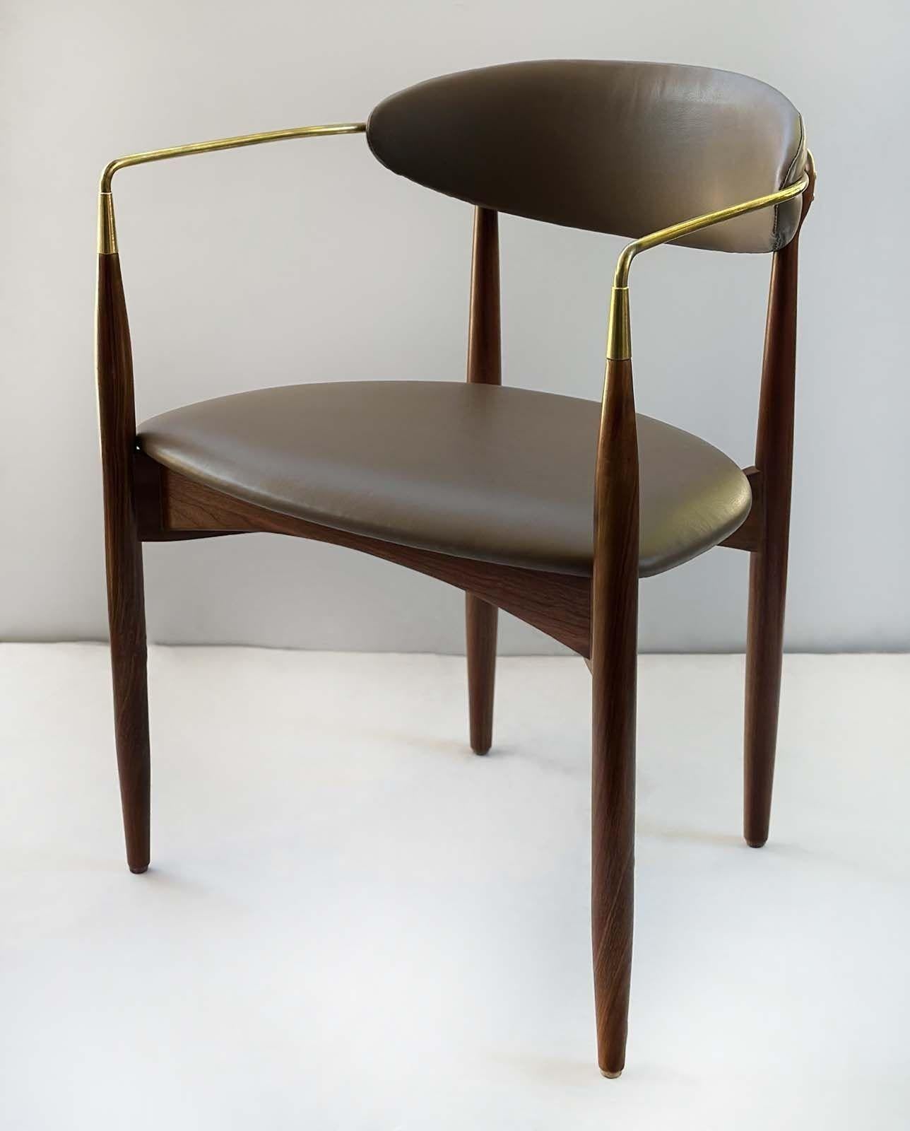 Danish Set of Ten Mid-Century Viscount Chairs by Dan Johnson, c. 1950's