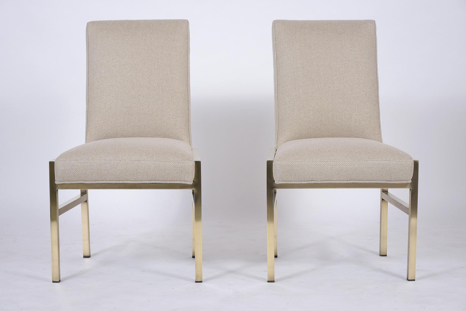 Hand-Crafted Set of Ten Mid-Century Modern Dining Chairs