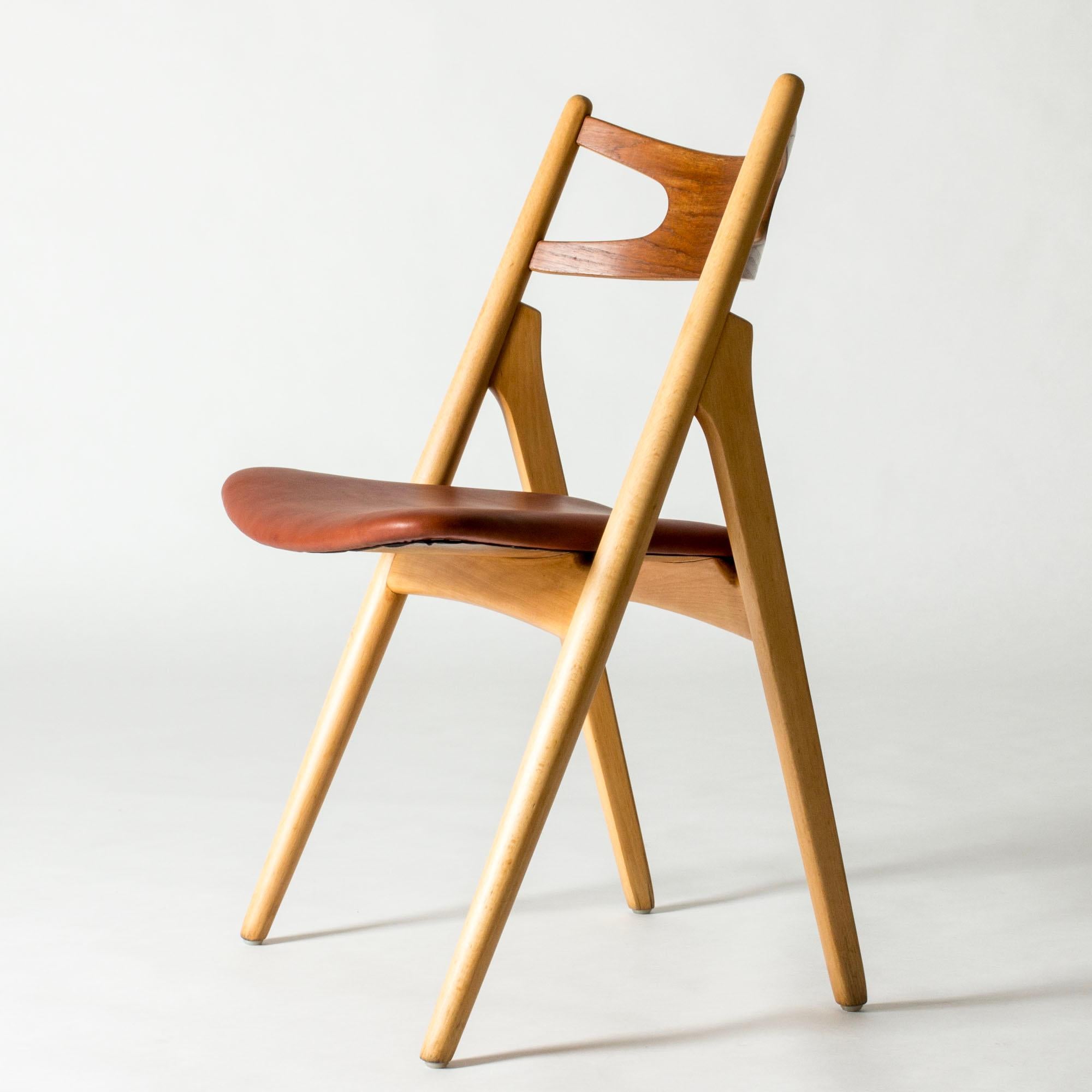 Pelle Set di dieci sedie da pranzo 