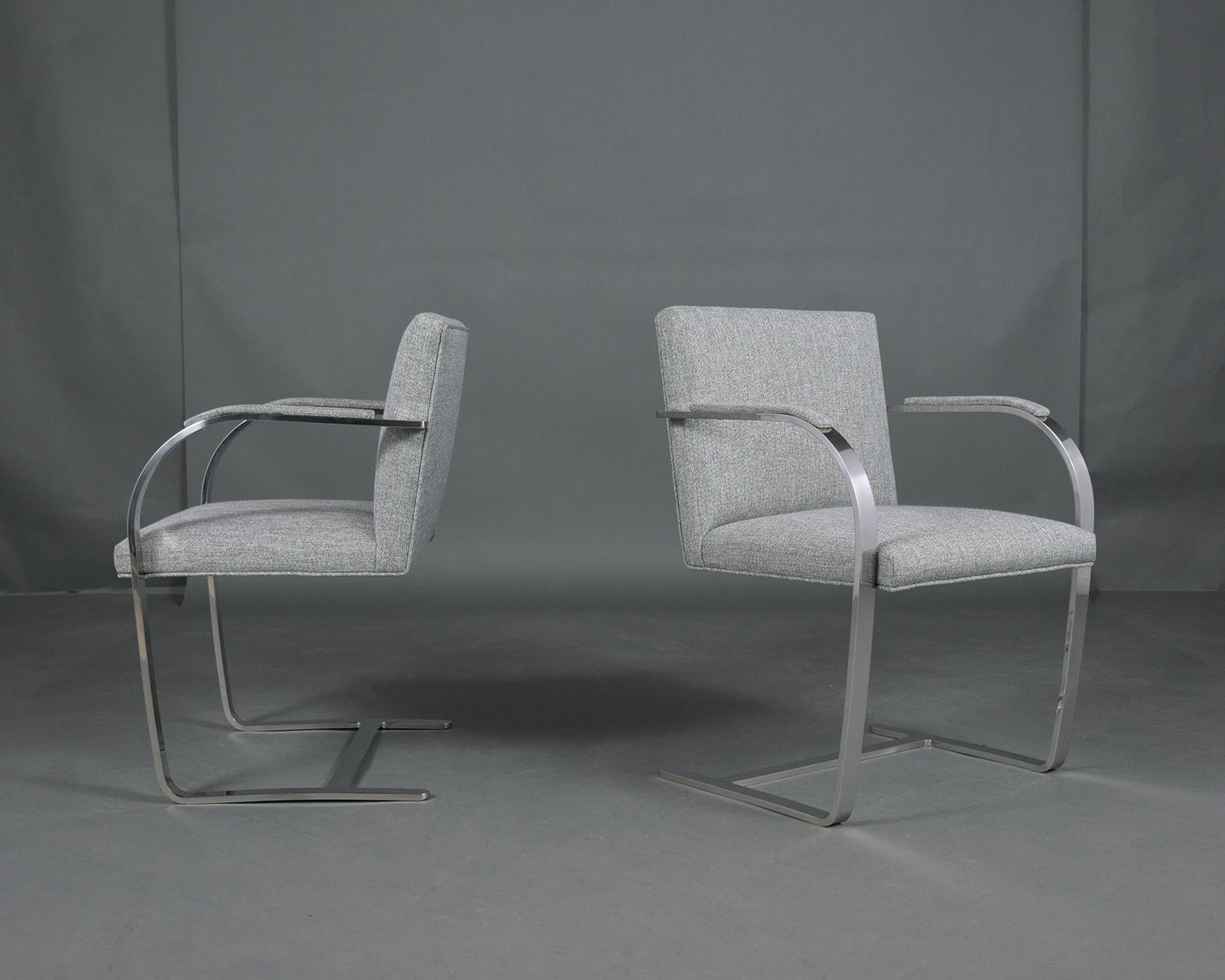 Mid-20th Century Set of Ten Dining Chairs After Mies Van Der Rohe Brno 