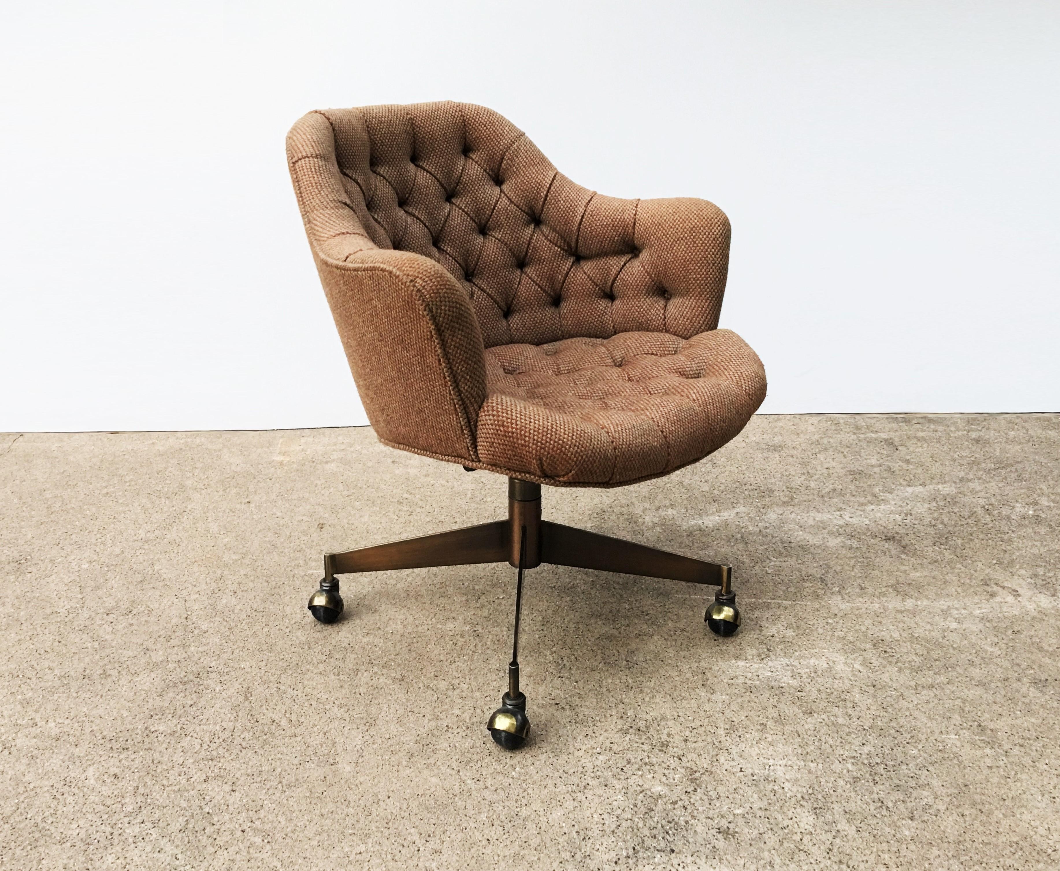 Mid-Century Modern Set of Ten Modern Tufted Swivel Chairs by Jack Cartwright
