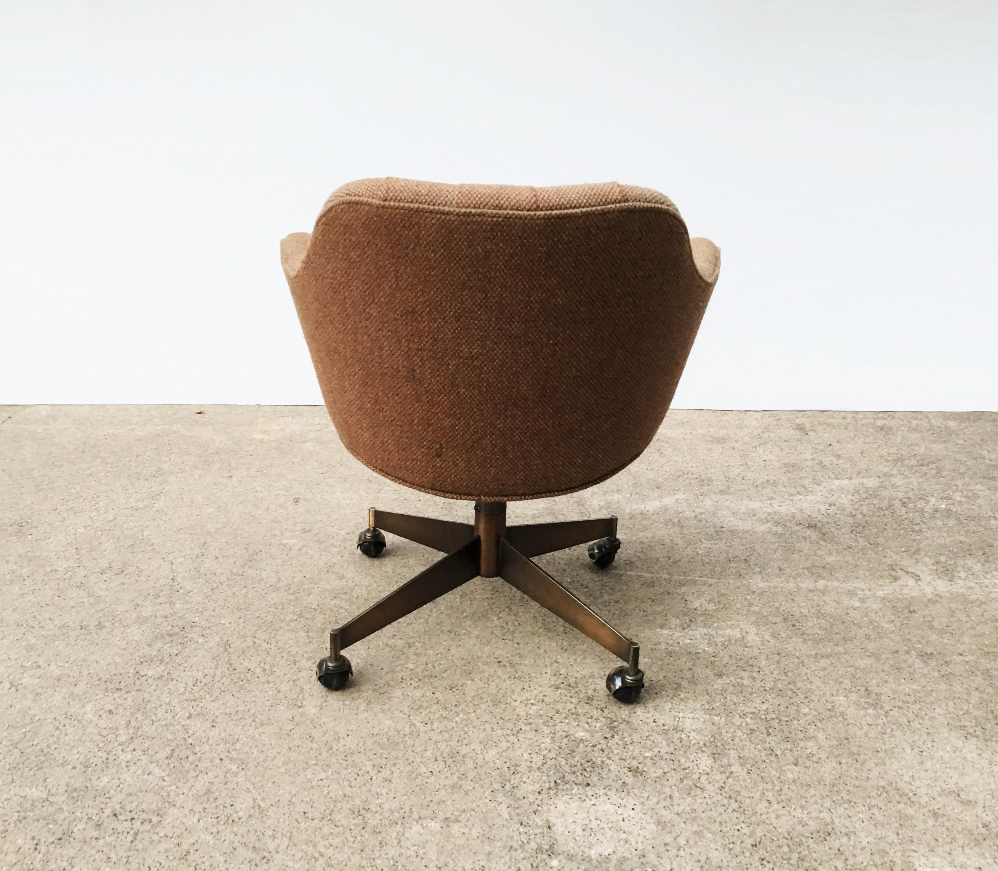 Brushed Set of Ten Modern Tufted Swivel Chairs by Jack Cartwright