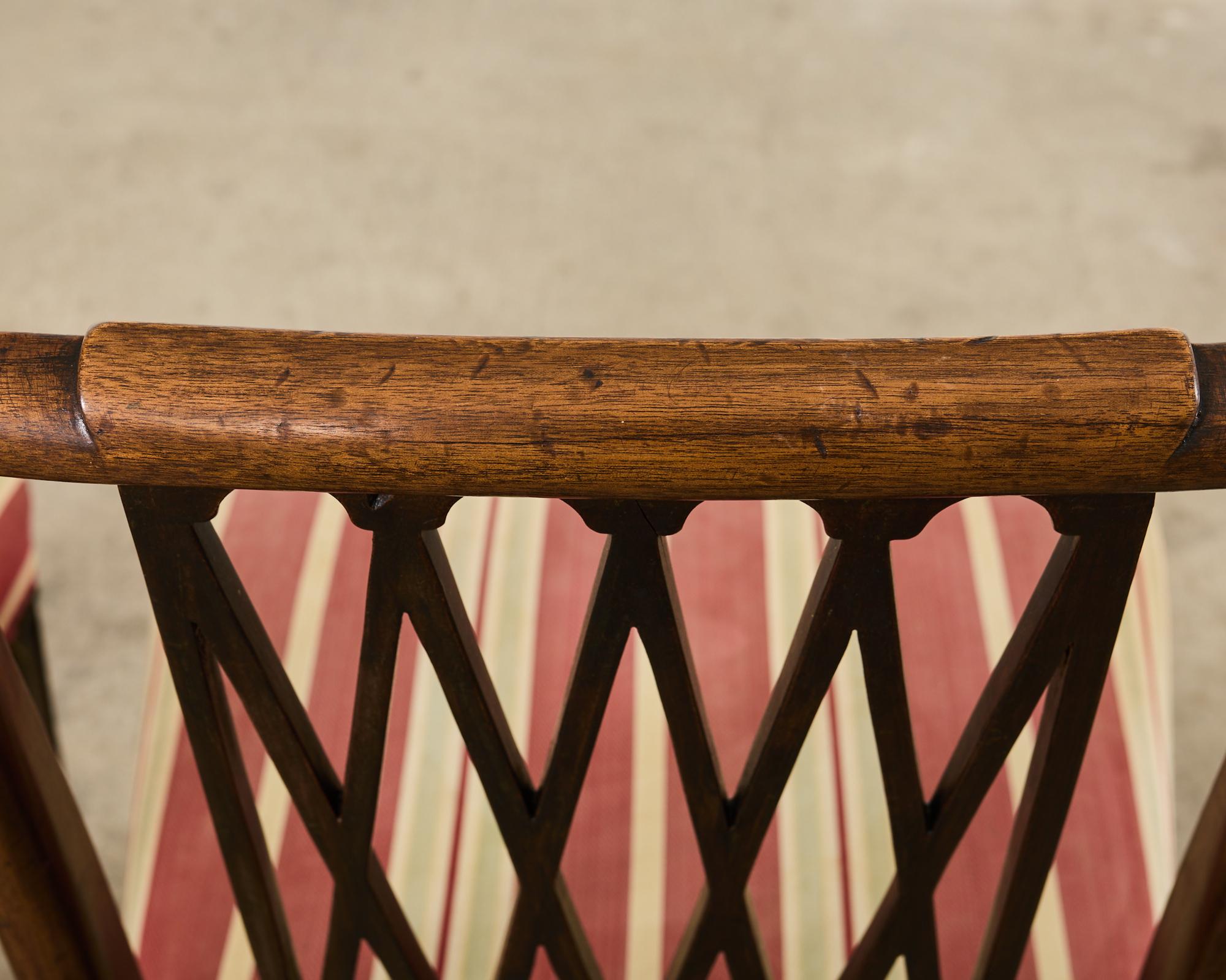 Set of Ten Neoclassical English Regency Style Mahogany Dining chairs 14