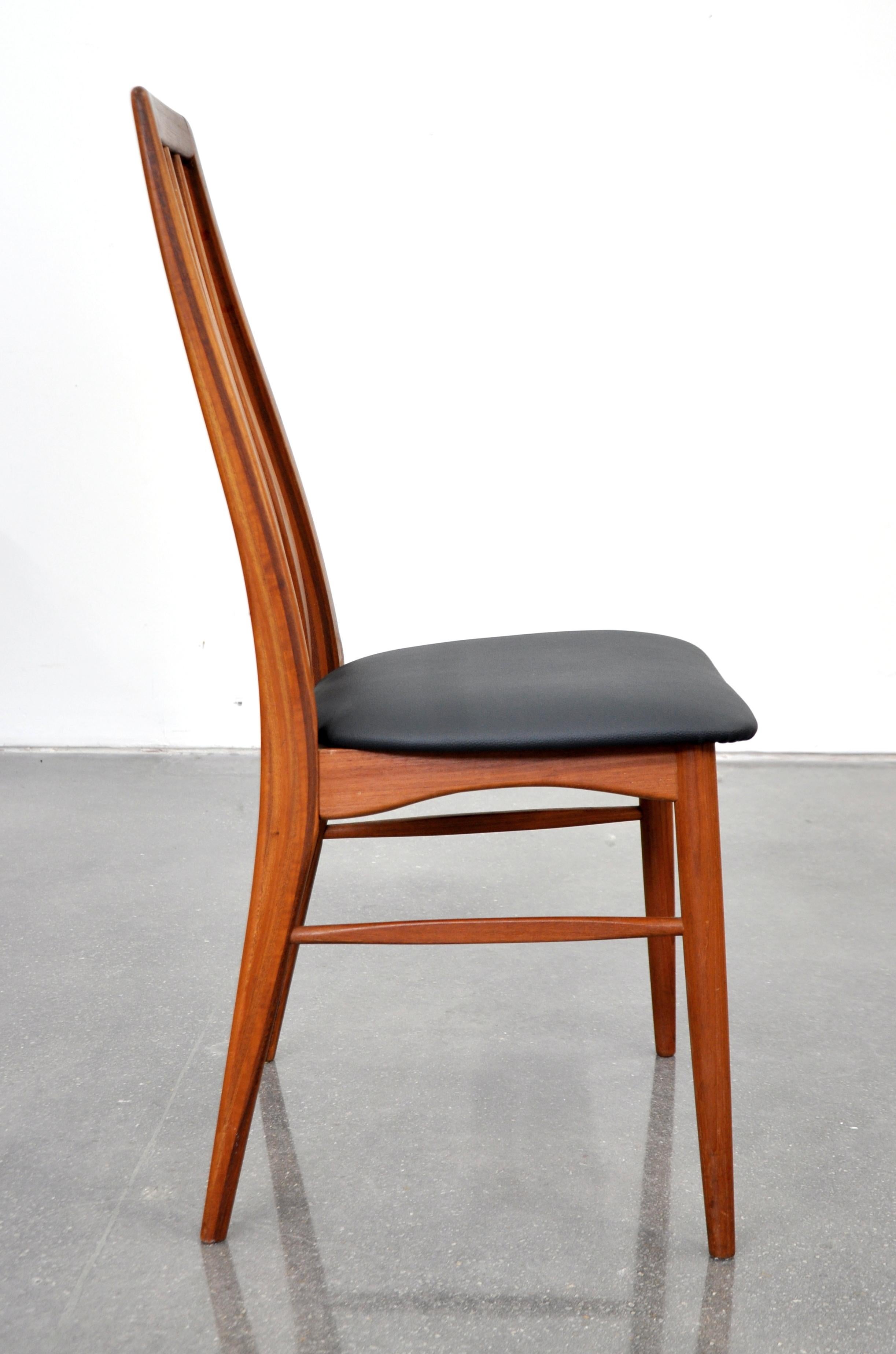 Mid-20th Century Set of Ten Niels Koefoed Teak Eva Dining Chairs