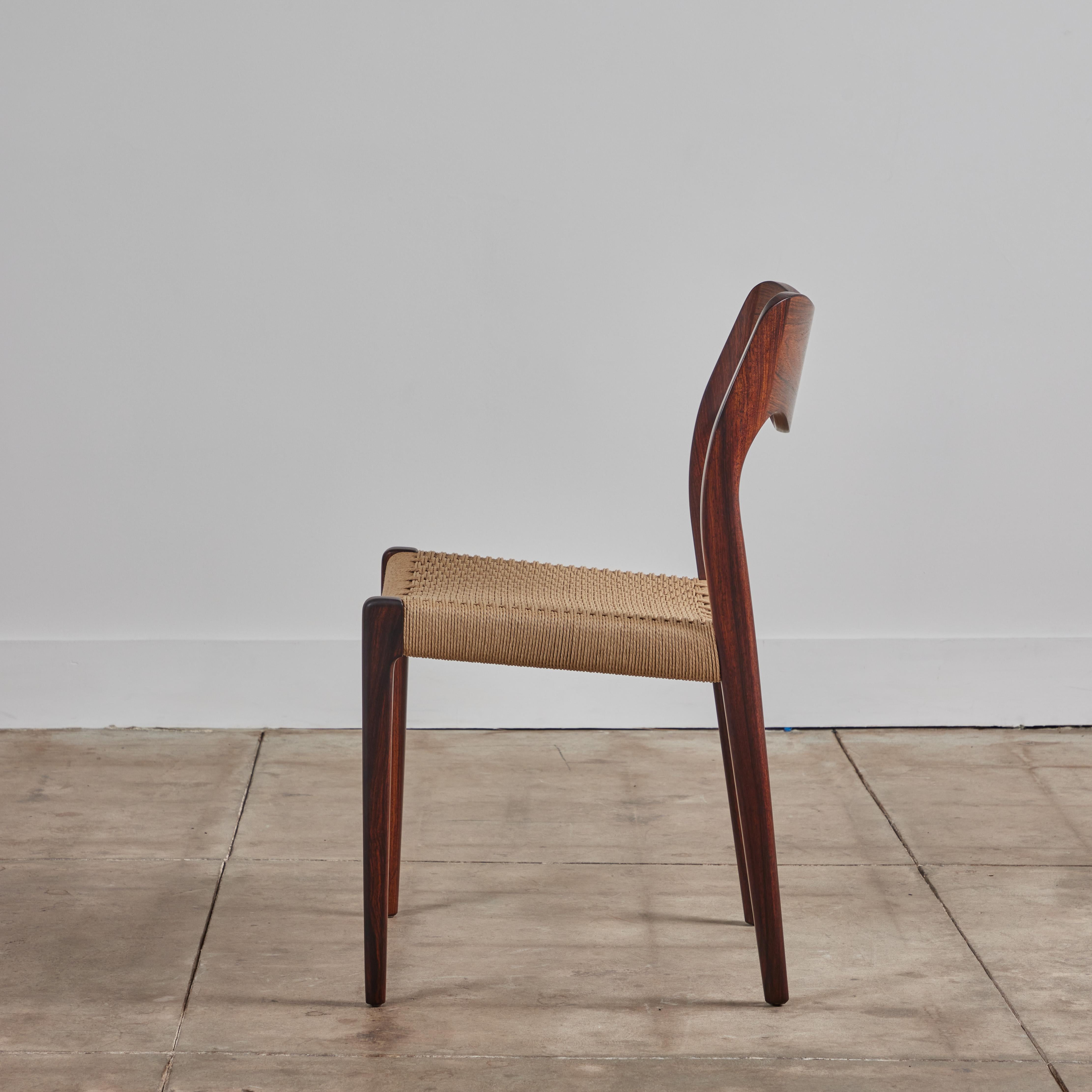 Set of Ten Niels Møller No. 71/ No. 75 Rosewood Dining Chairs 4